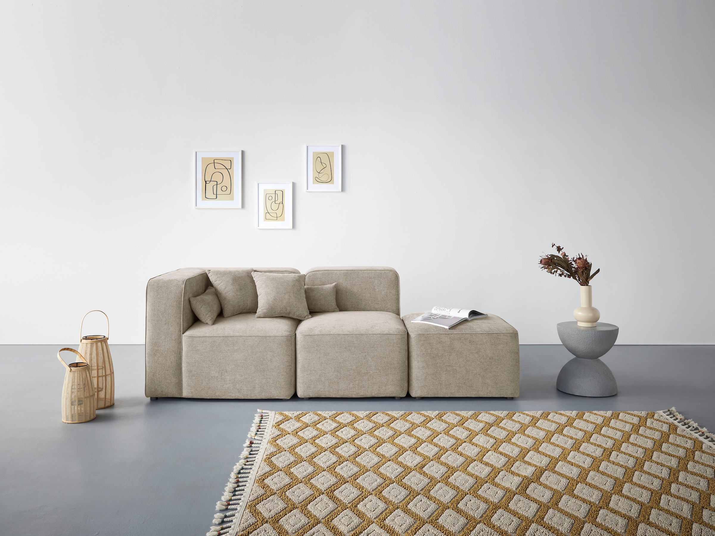 Home affaire 3-Sitzer "Sundstrup" Modulserie, individuelle Zusammenstellung