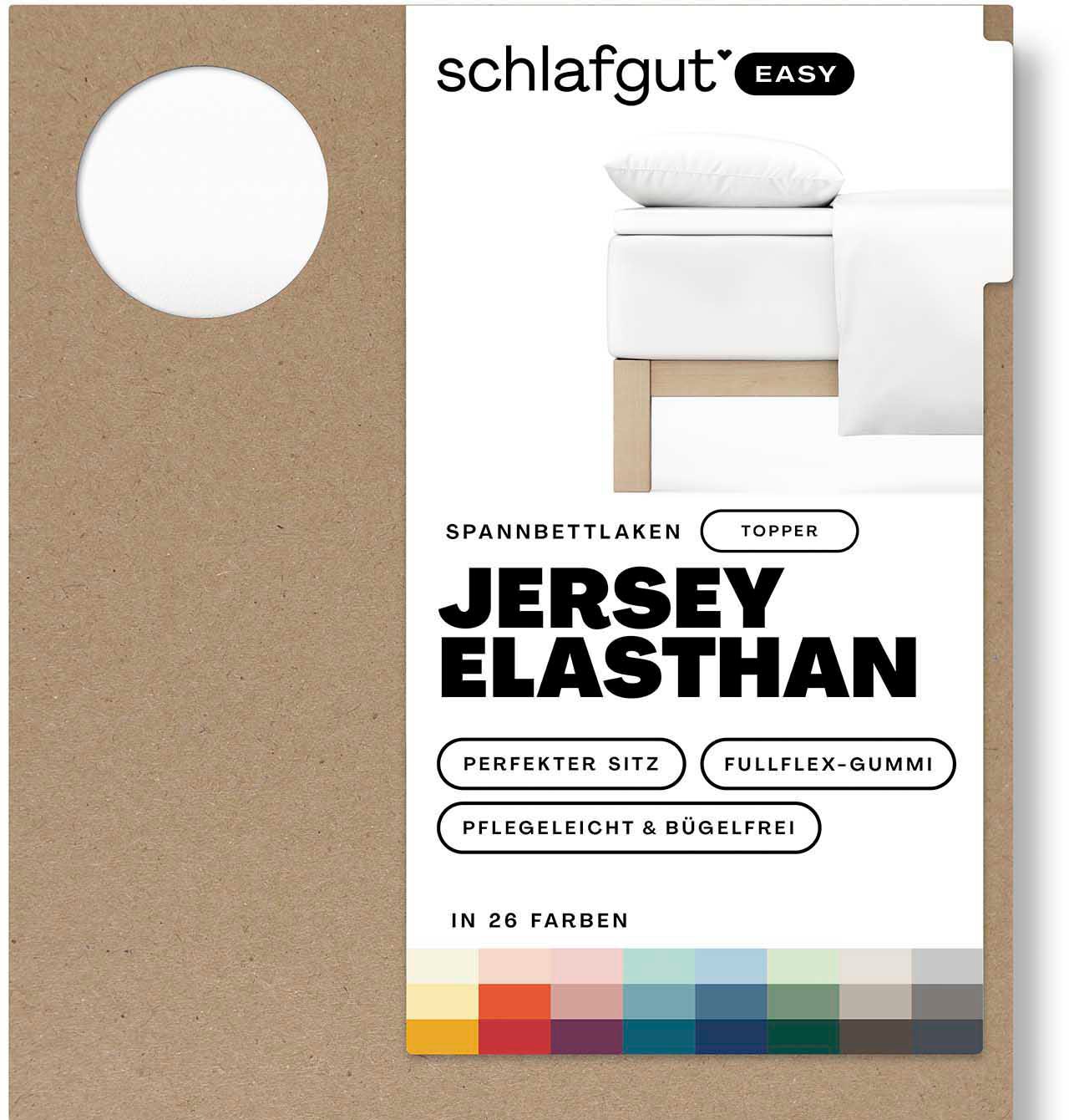 Schlafgut Spannbettlaken »EASY Jersey Elasthan Topper«, MADE IN GREEN by OEKO-TEX®