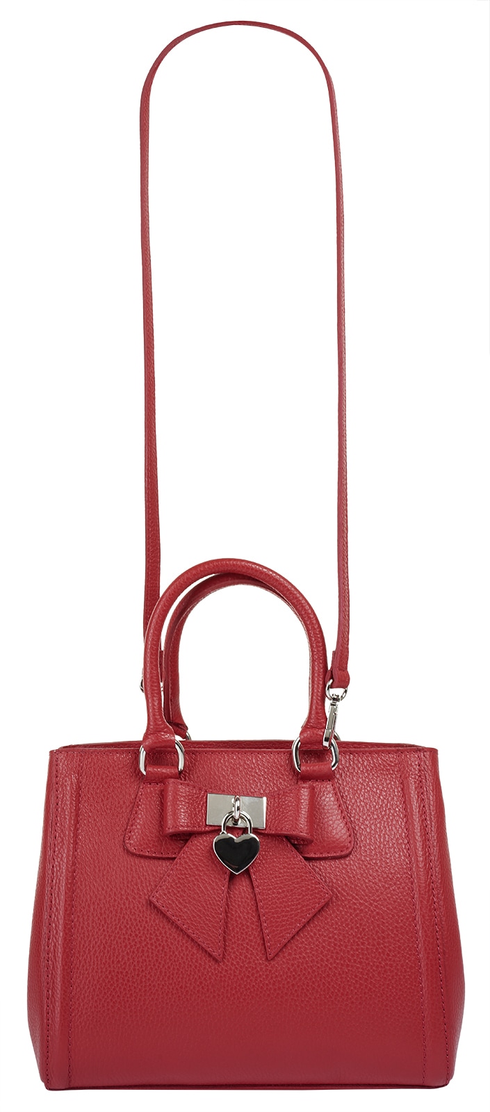 Cluty Henkeltasche, echt Leder, Made in Italy
