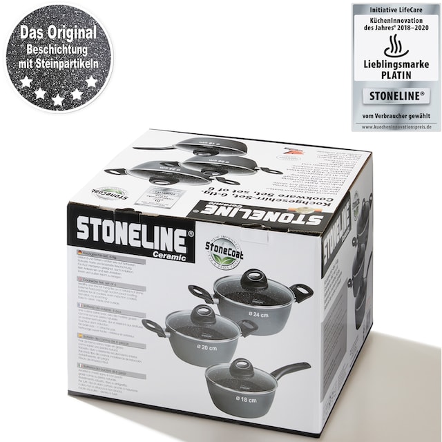 Topf-Set kaufen im Shop ❤ STONELINE Jelmoli-Online 6 Aluminium, Induktion »CERAMIC«, tlg.), (Set,