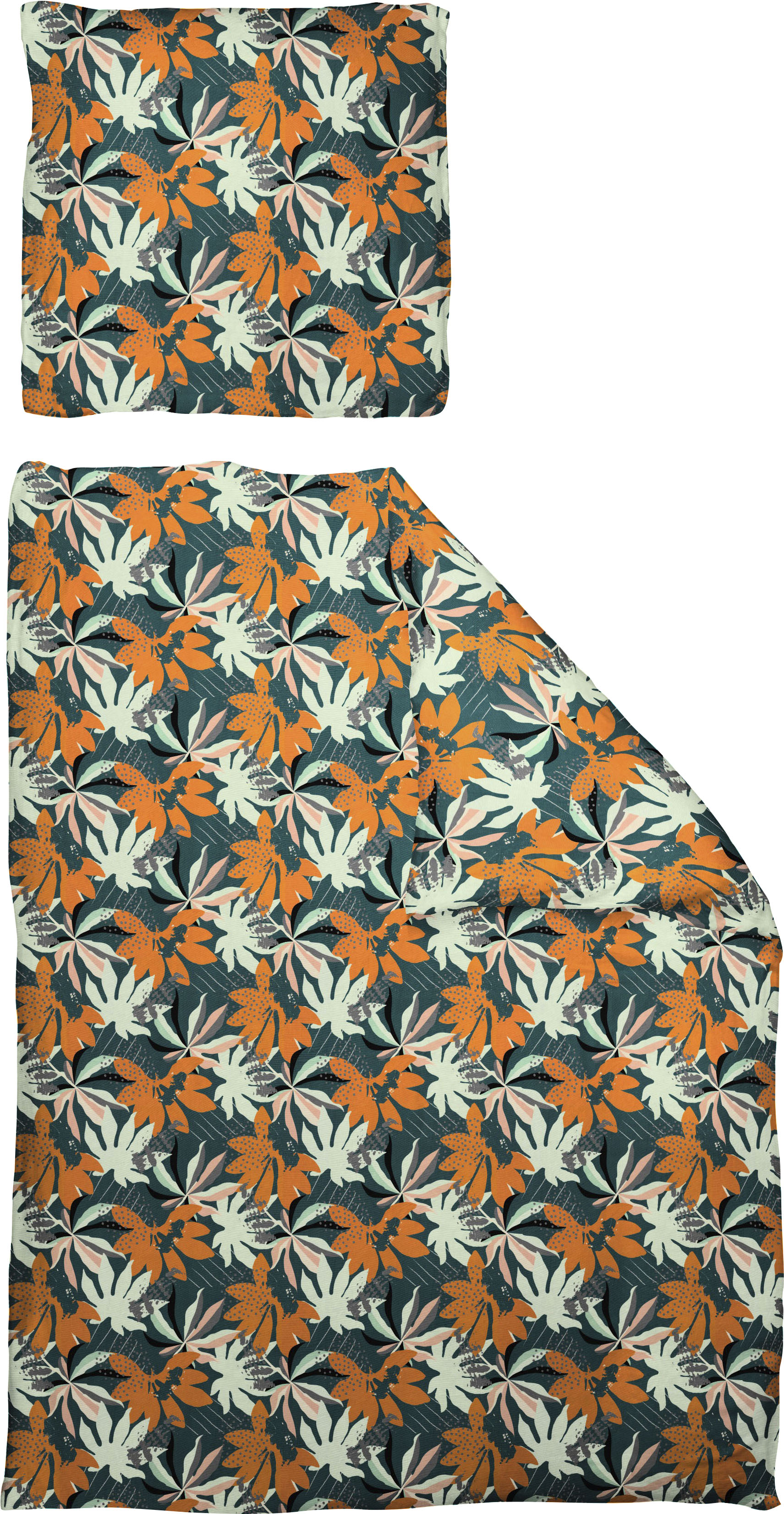 Adam Bettwäsche "Jungle" 2 Stk. aus 100 % Bio-Baumwolle, 2 teilig - Bettwäsche Set