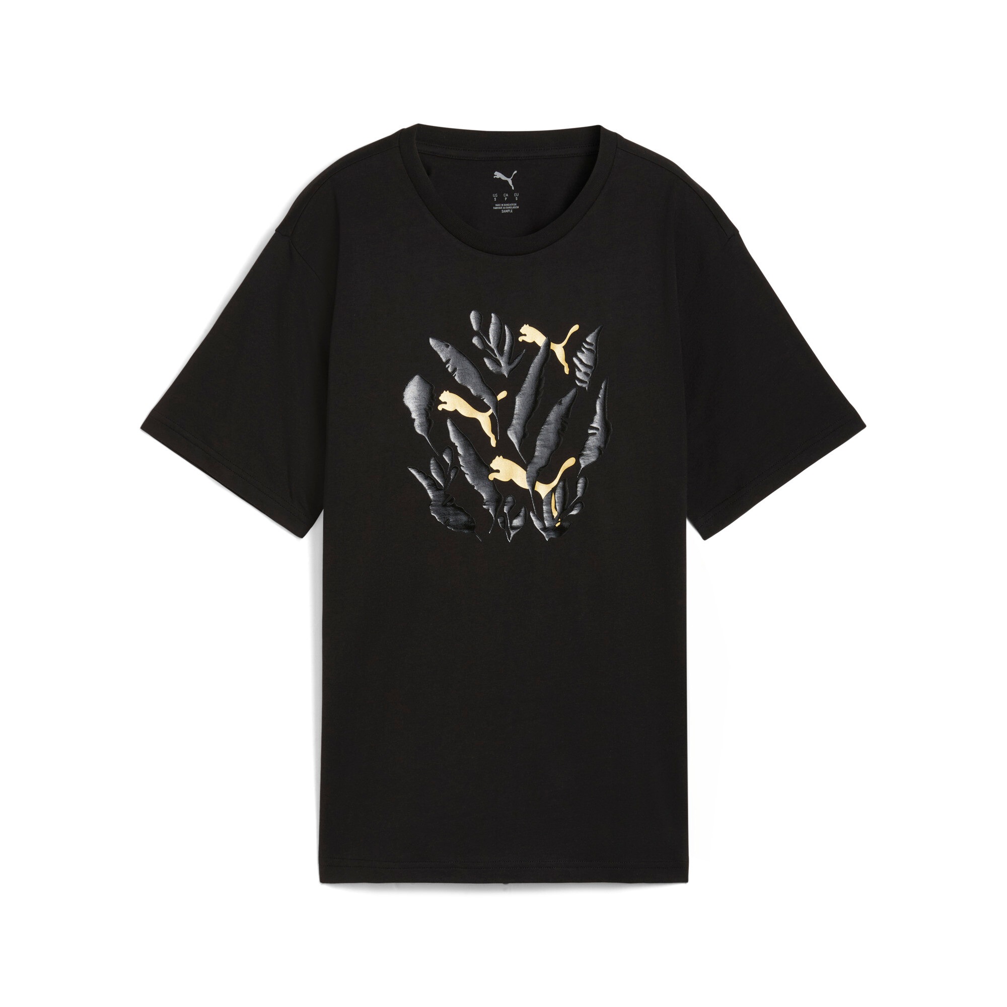 PUMA T-Shirt »GRAPHIC RELAXED LEAF TEE« sportlicher Stil, Rundhalsausschnitt, mit kreativem Print