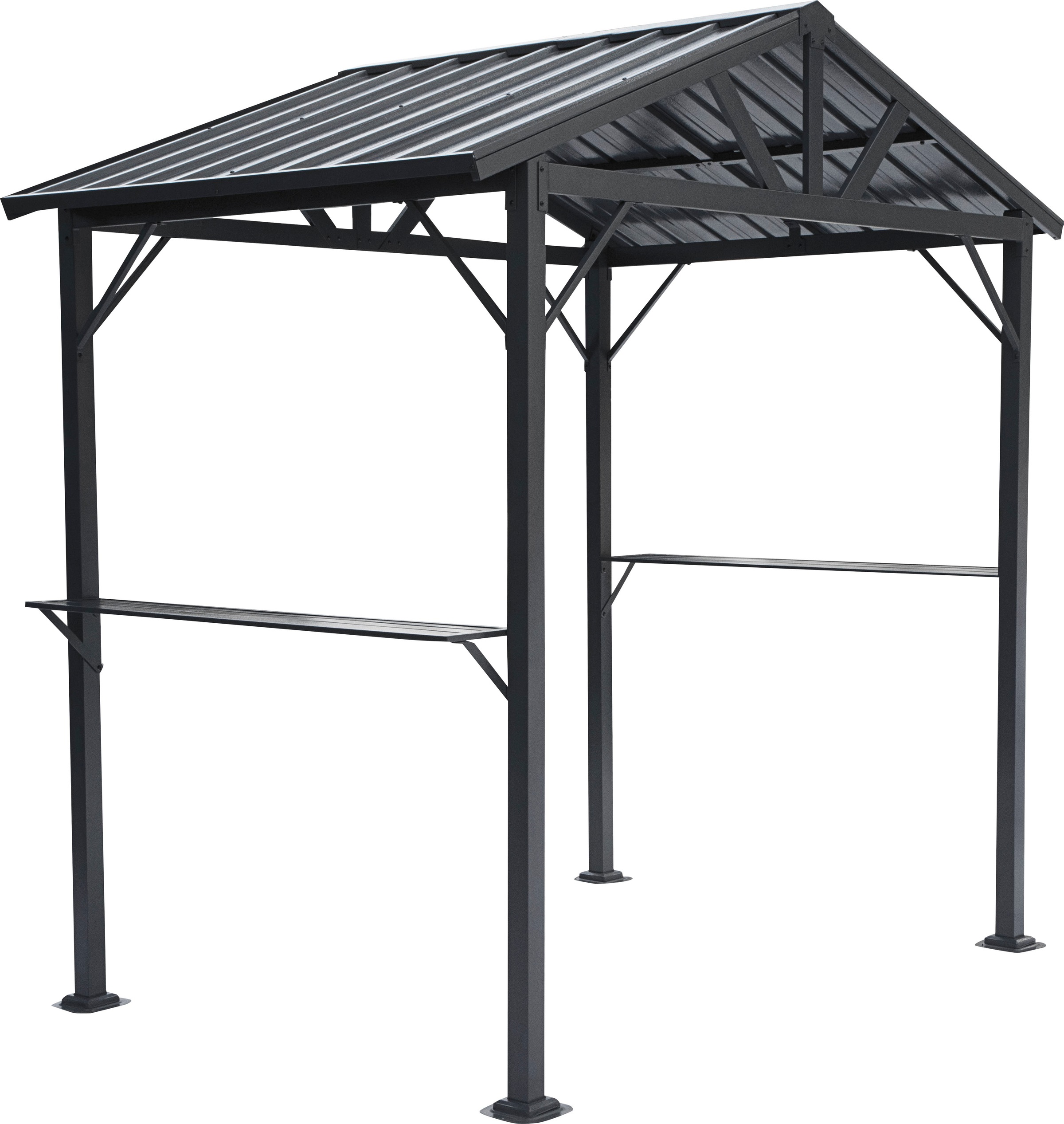 KONIFERA Grillpavillon »Lissabon«, BxT: 244x153 cm, mit verzinktem Stahldach und Stahlgestell