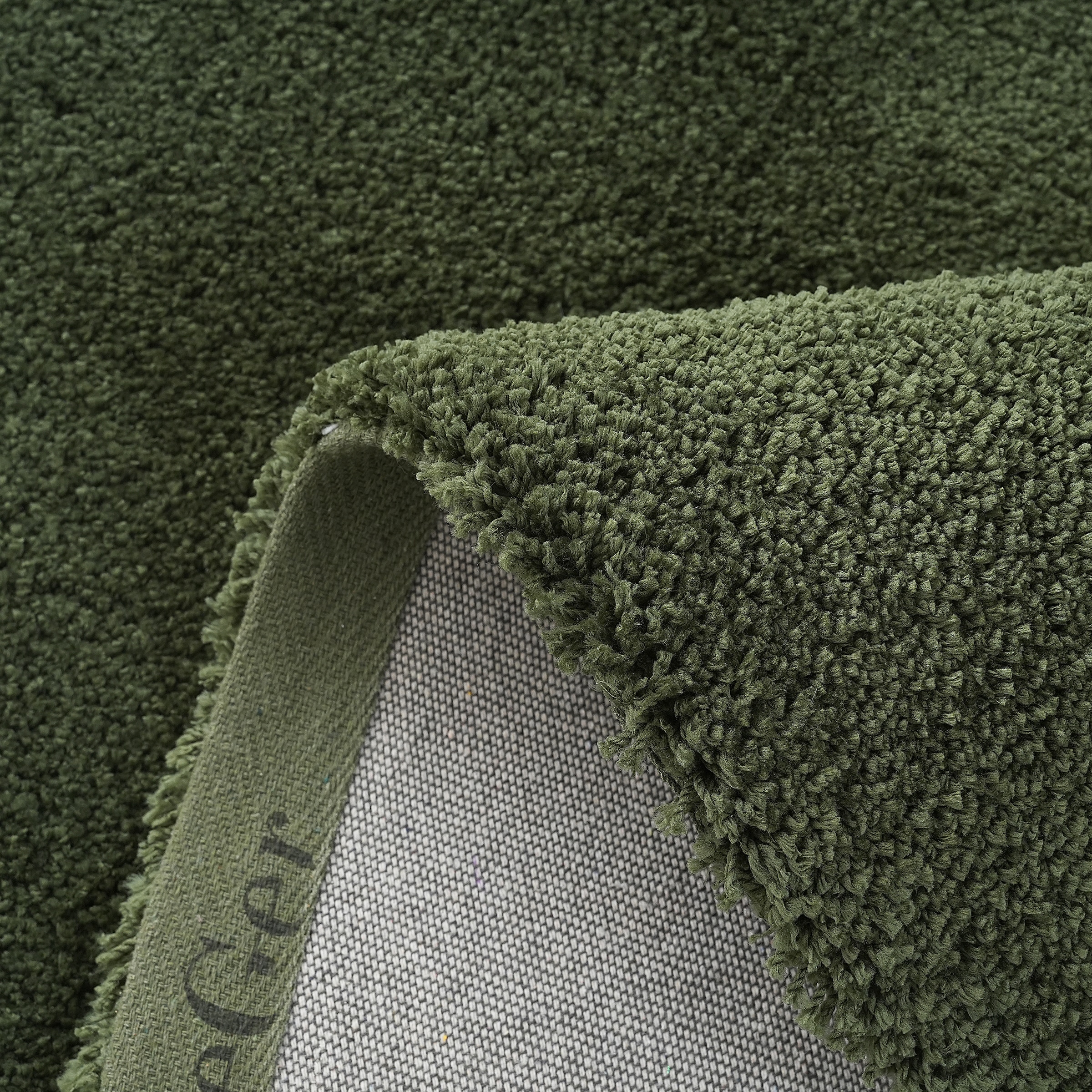 LeGer Home by Lena Gercke Hochflor-Teppich »Halrum, einfarbig, besondere Form, modern«, U-förmig, 25 mm Höhe, organische Form, bean shape, kuschelig, Wohnzimmer, Schlafzimmer