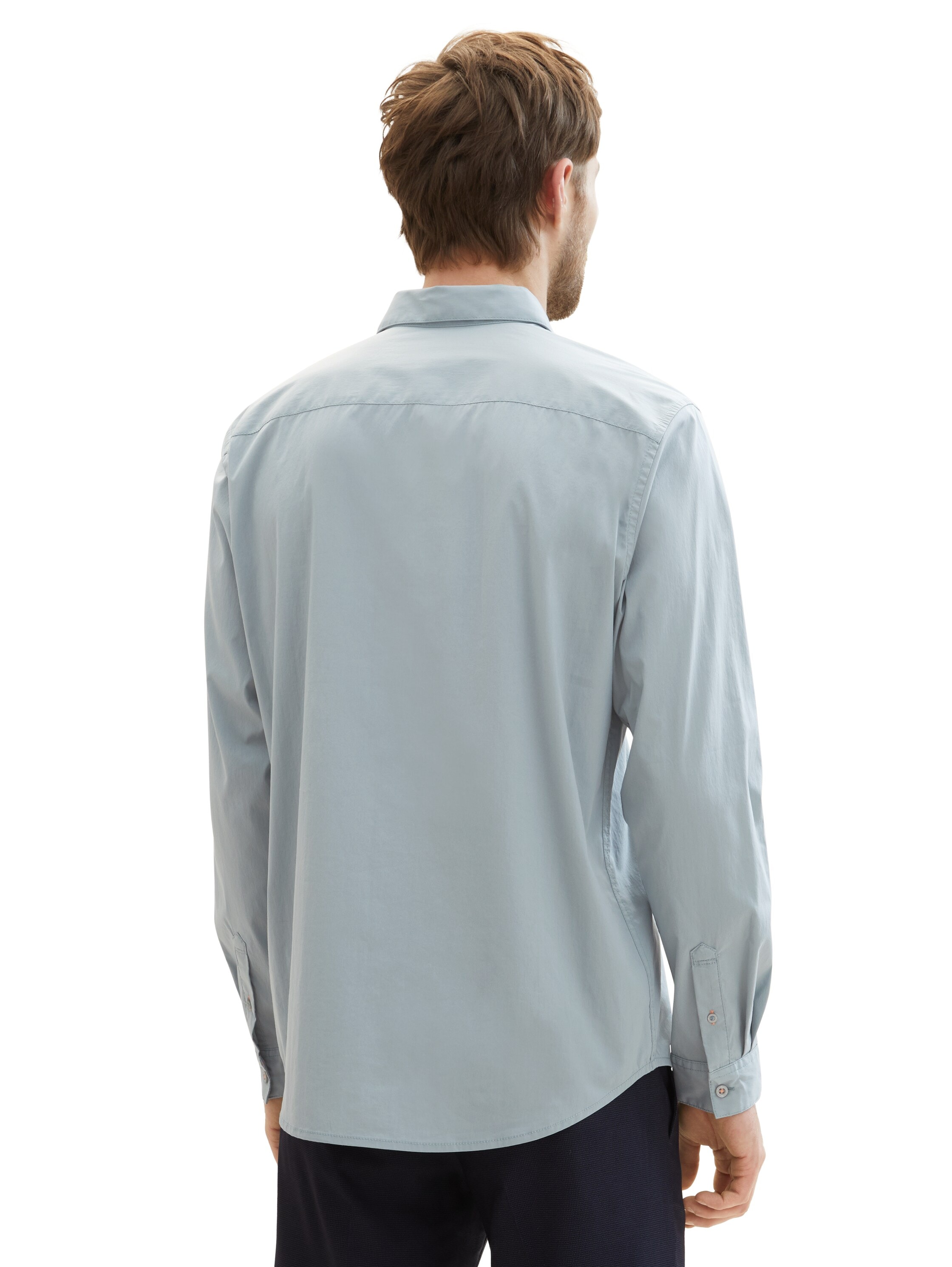TOM TAILOR Langarmhemd »Poplin«, mit Manschetten