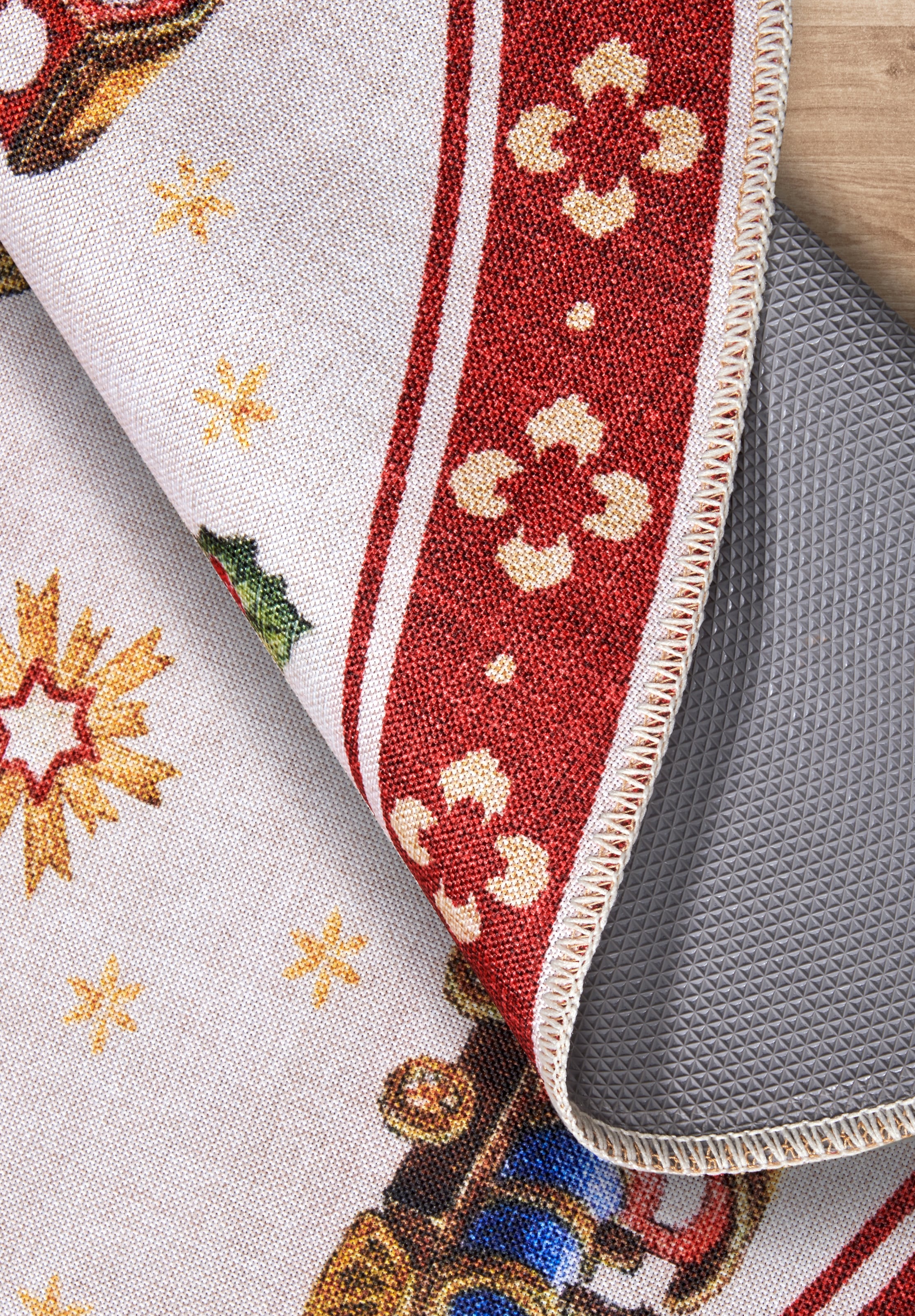Villeroy & Boch Teppich »Nostalgic Toy's Delight, eckig, rund und Läufer«, rechteckig, 3 mm Höhe, Weihnachten, Wohnzimmer, Flur, Geschenk, Toys Delight, Dekoration