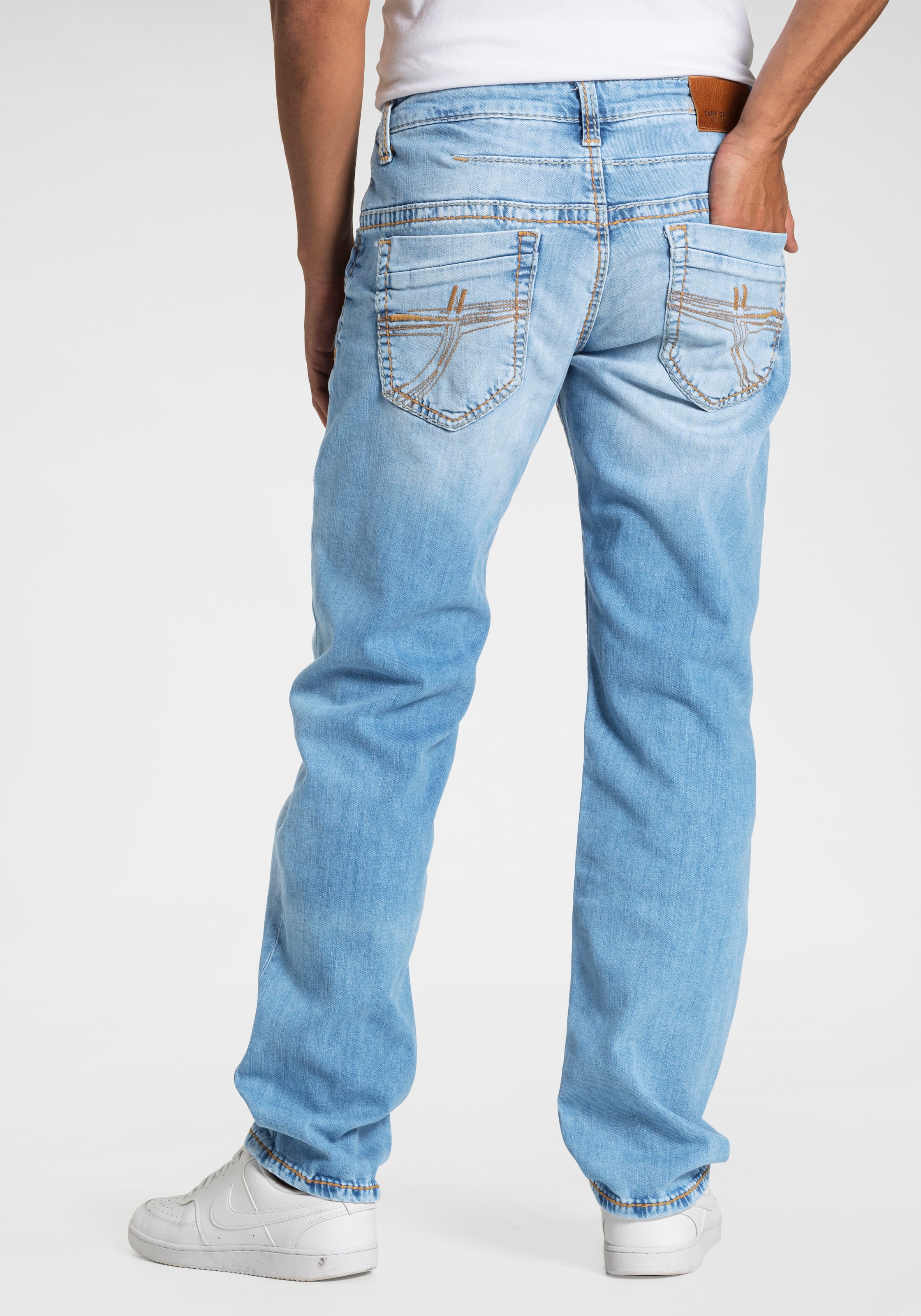 CAMP DAVID Loose-fit-Jeans »CO:NO:C622«, Jelmoli-Versand mit Nähten markanten online shoppen 