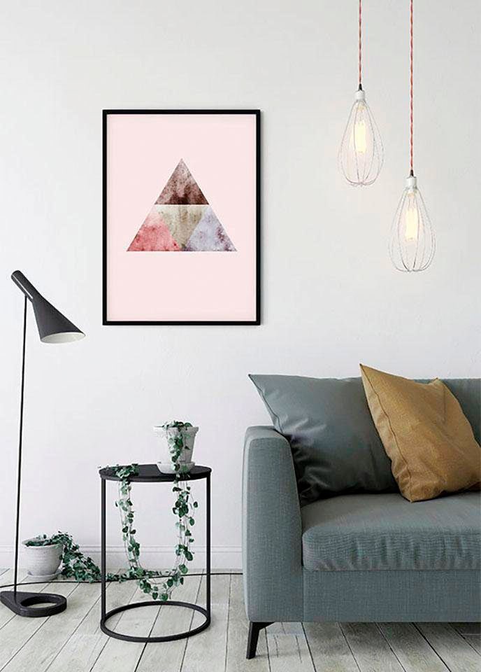 ❤ Komar Poster »Triangles Top Red«, Formen-Kunst, (1 St.), Kinderzimmer,  Schlafzimmer, Wohnzimmer bestellen im Jelmoli-Online Shop
