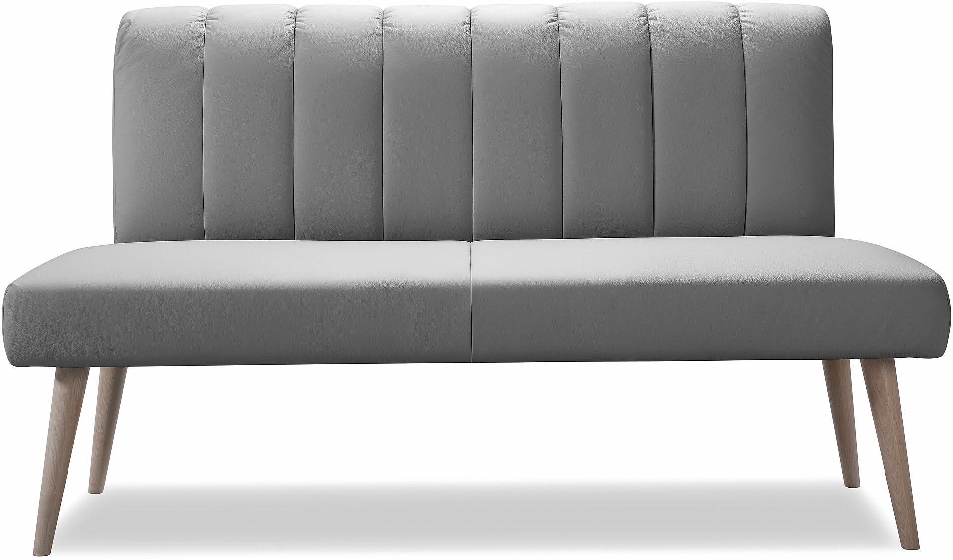 exxpo - sofa fashion Sitzbank »Costa, moderne Rückensteppung, bequem und elegant, hoher Holzfuss«, hochwertige Detailverarbeitung, Frei im Raum stellbar