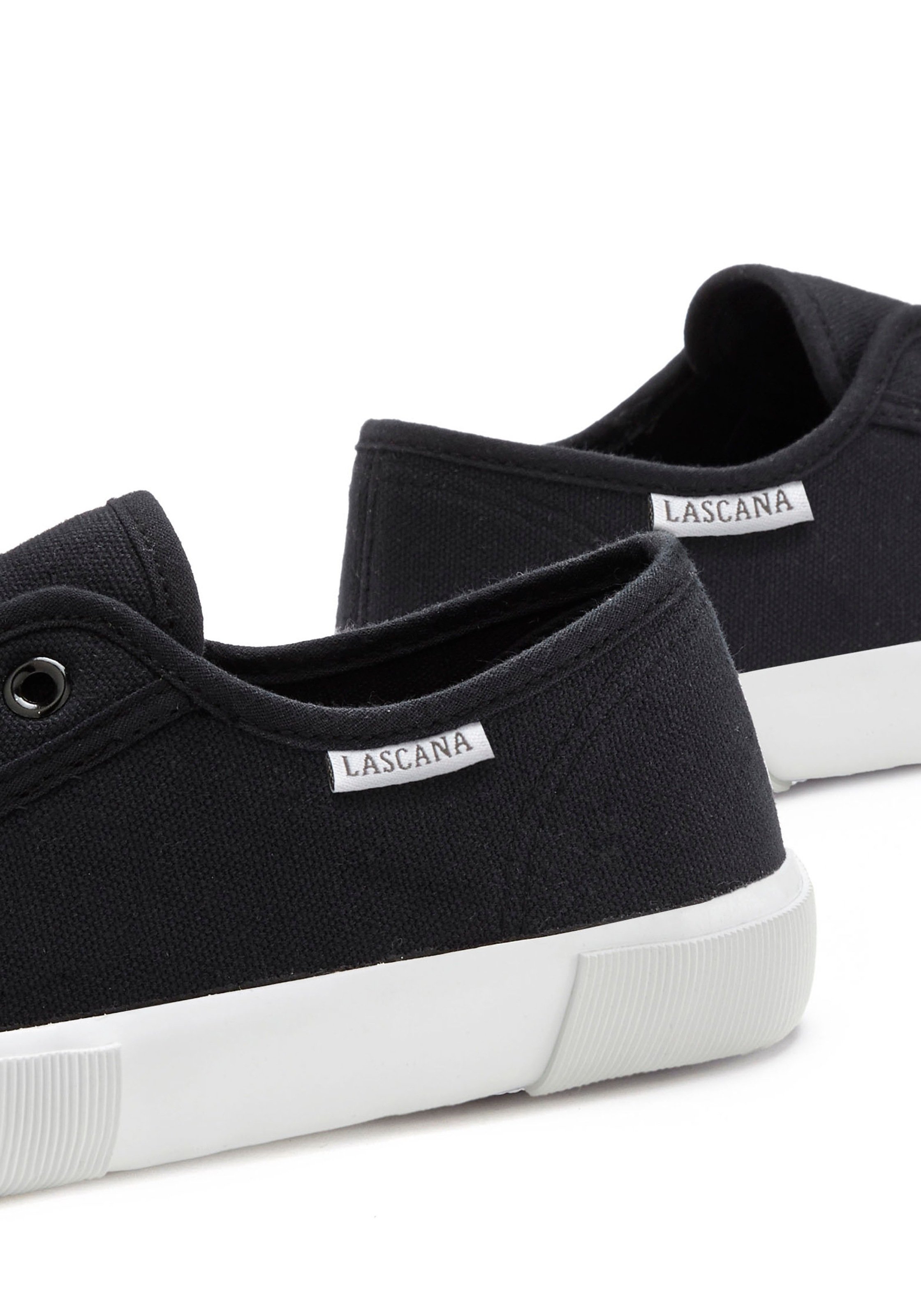 LASCANA Sneaker, Slipper, Halbschuh bequem zum Reinschlüpfen VEGAN