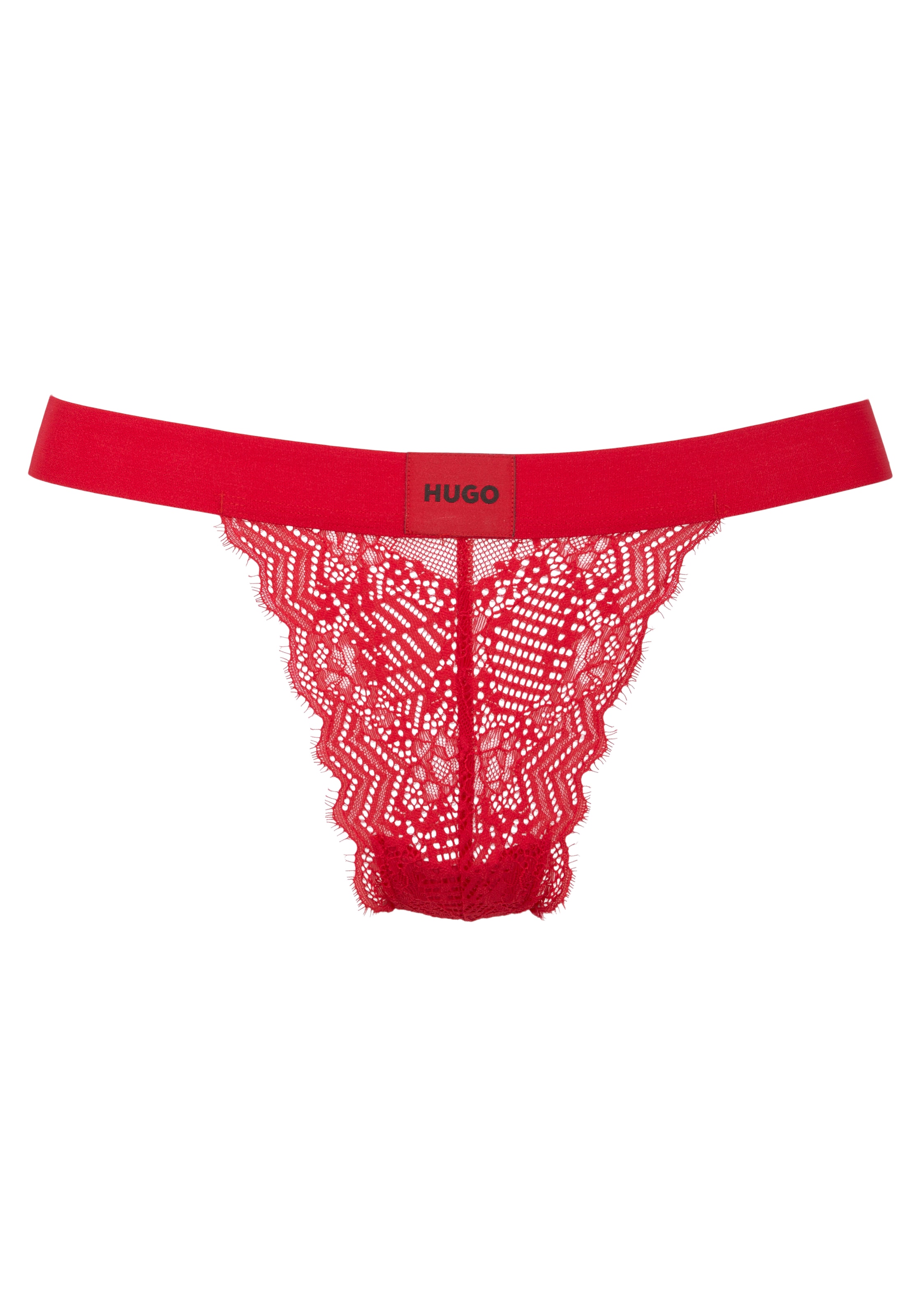bestellen bei Schweiz String Bündchen Hugo-Label Jelmoli-Versand »THONG HUGO online underwear mit am LACE«,