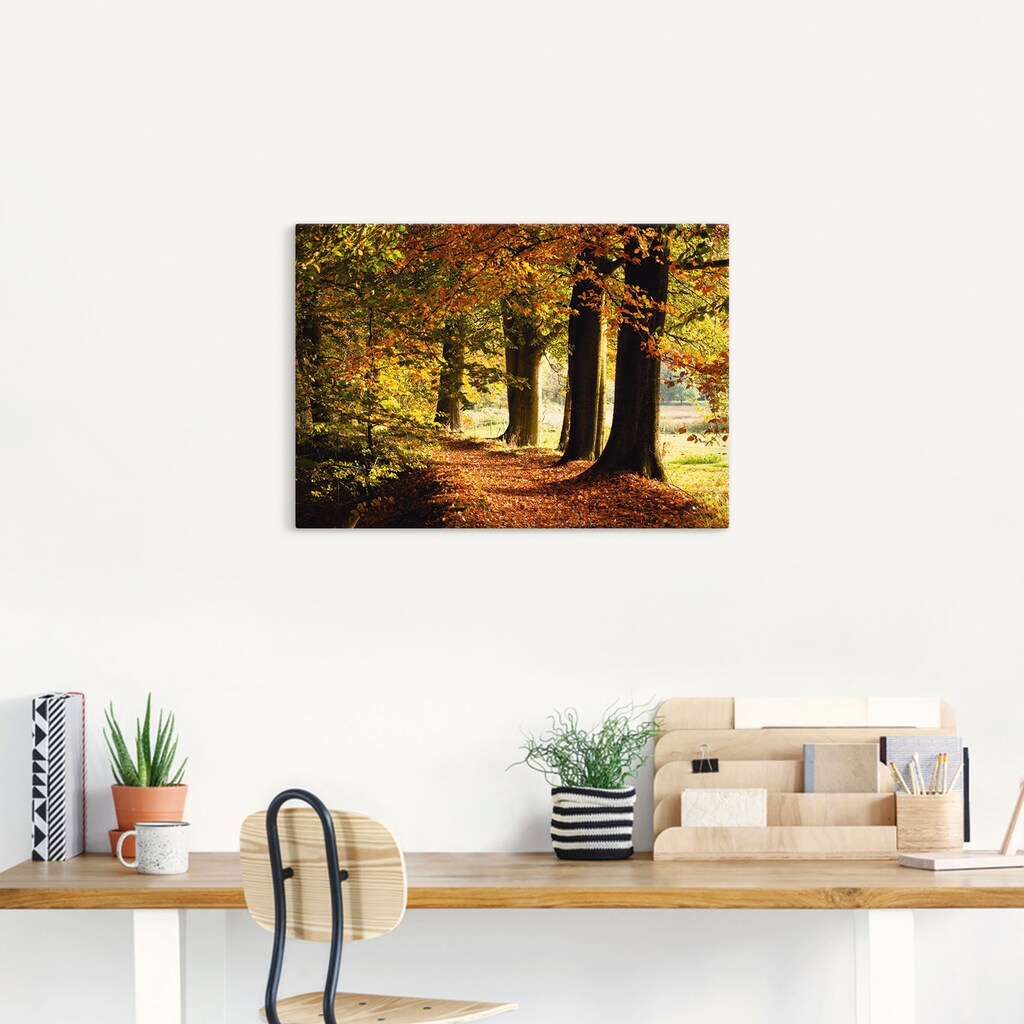 Artland Wandbild »Herbstfarben«, Bäume, (1 St.)