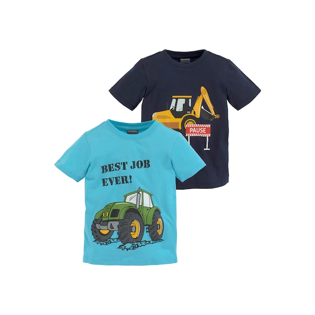 ✵ KIDSWORLD T-Shirt »BEST JOB EVER!«, (Packung, 2er-Pack) günstig bestellen  | Jelmoli-Versand