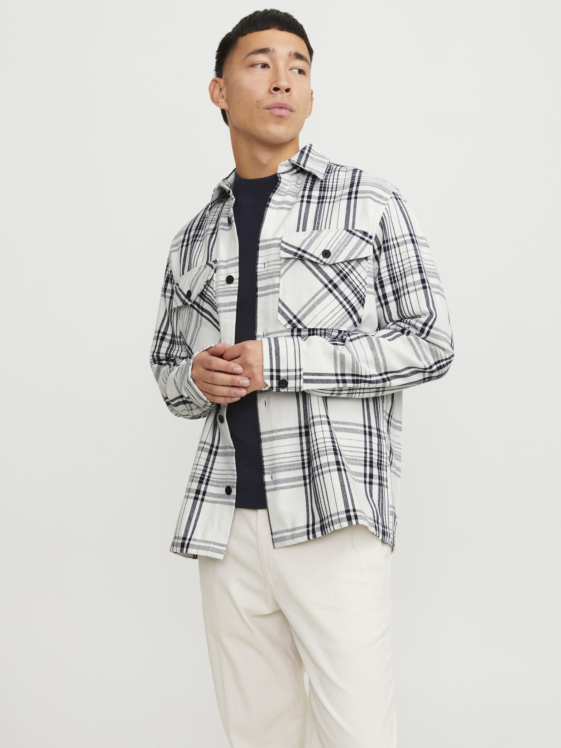 Jack & Jones Langarmhemd »JPRCCROY SPRING CHECK OVERSHIRT L/S SN«