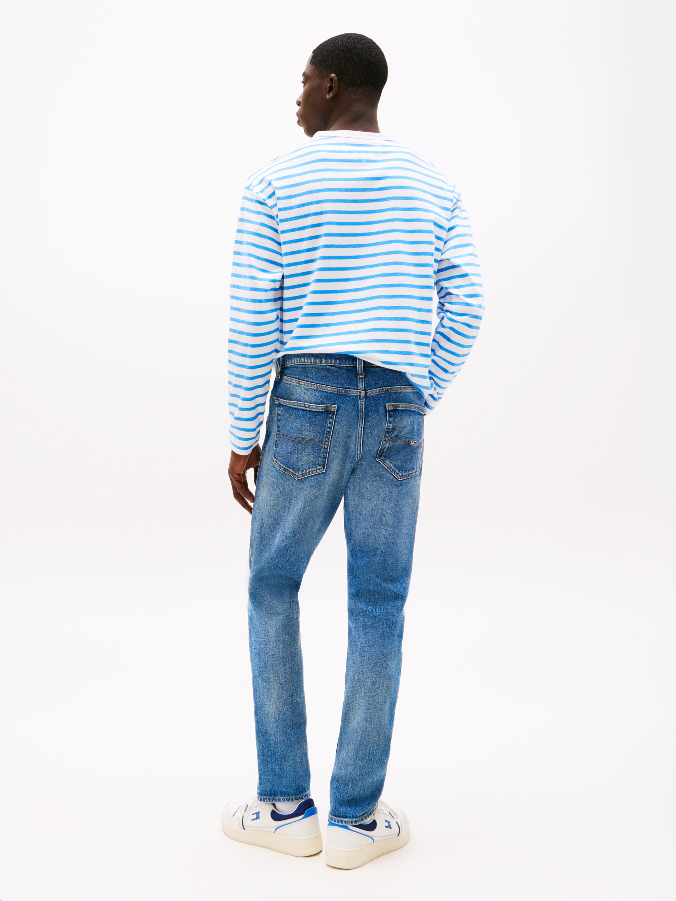 Tommy Jeans Slim-fit-Jeans »Austin Slim Tapered«, zum Knöchel hin schmaler werdende Jeans mit mittlerer Leibhöhe