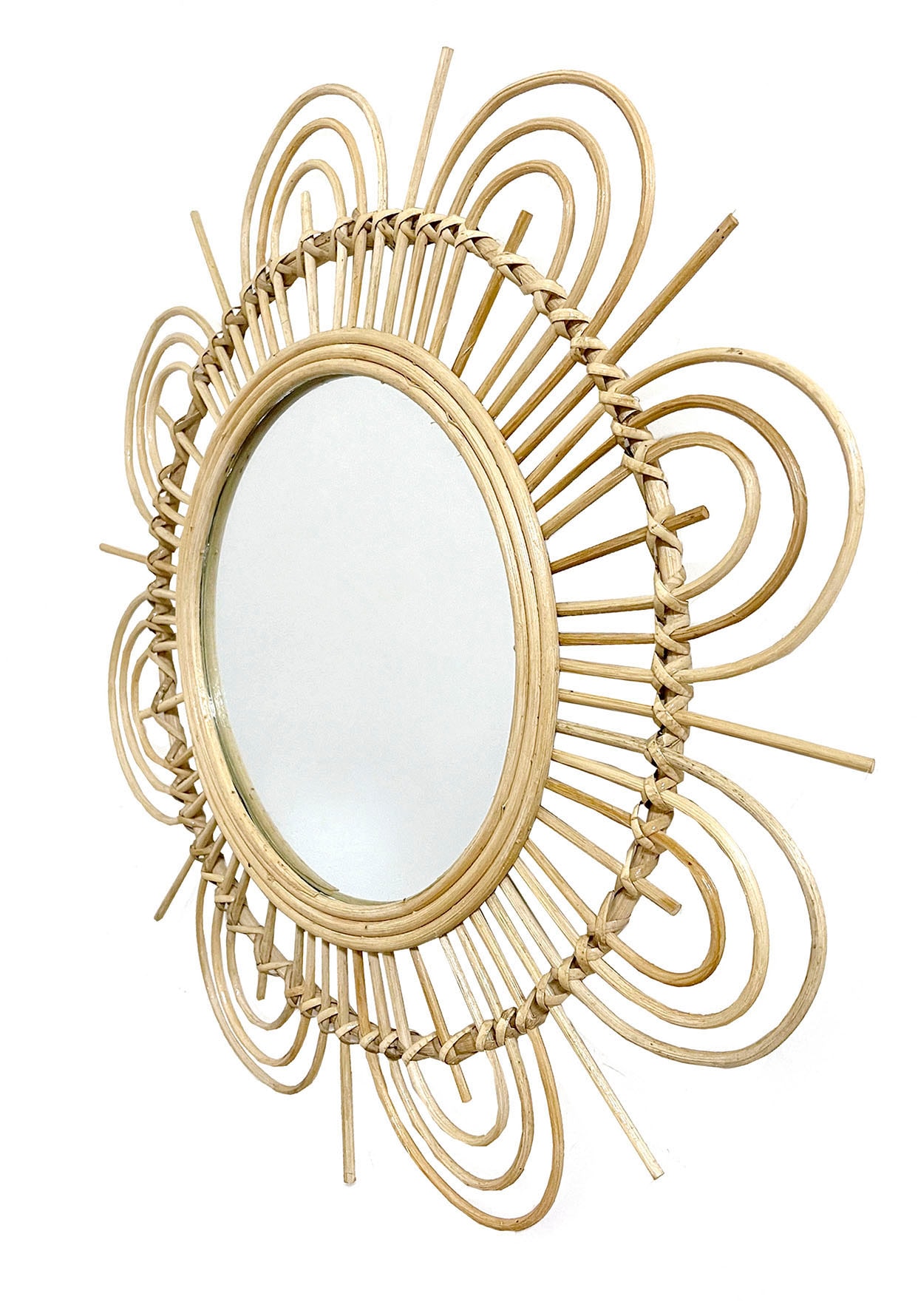 Kayoom Wandspiegel »Rattan Spiegel Aina 325«, (1 St.)