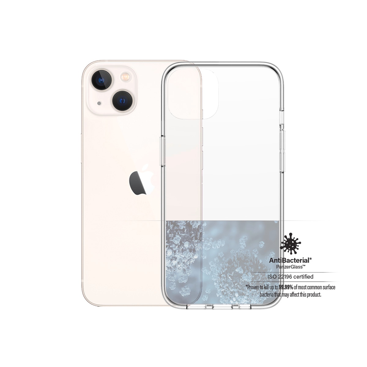 PanzerGlass Handyhülle »ClearCase für Apple iPhone 13«, iPhone 13, Backcover, Schutzhülle, Handyschutzhülle, Case, Schutzcase, stossfest