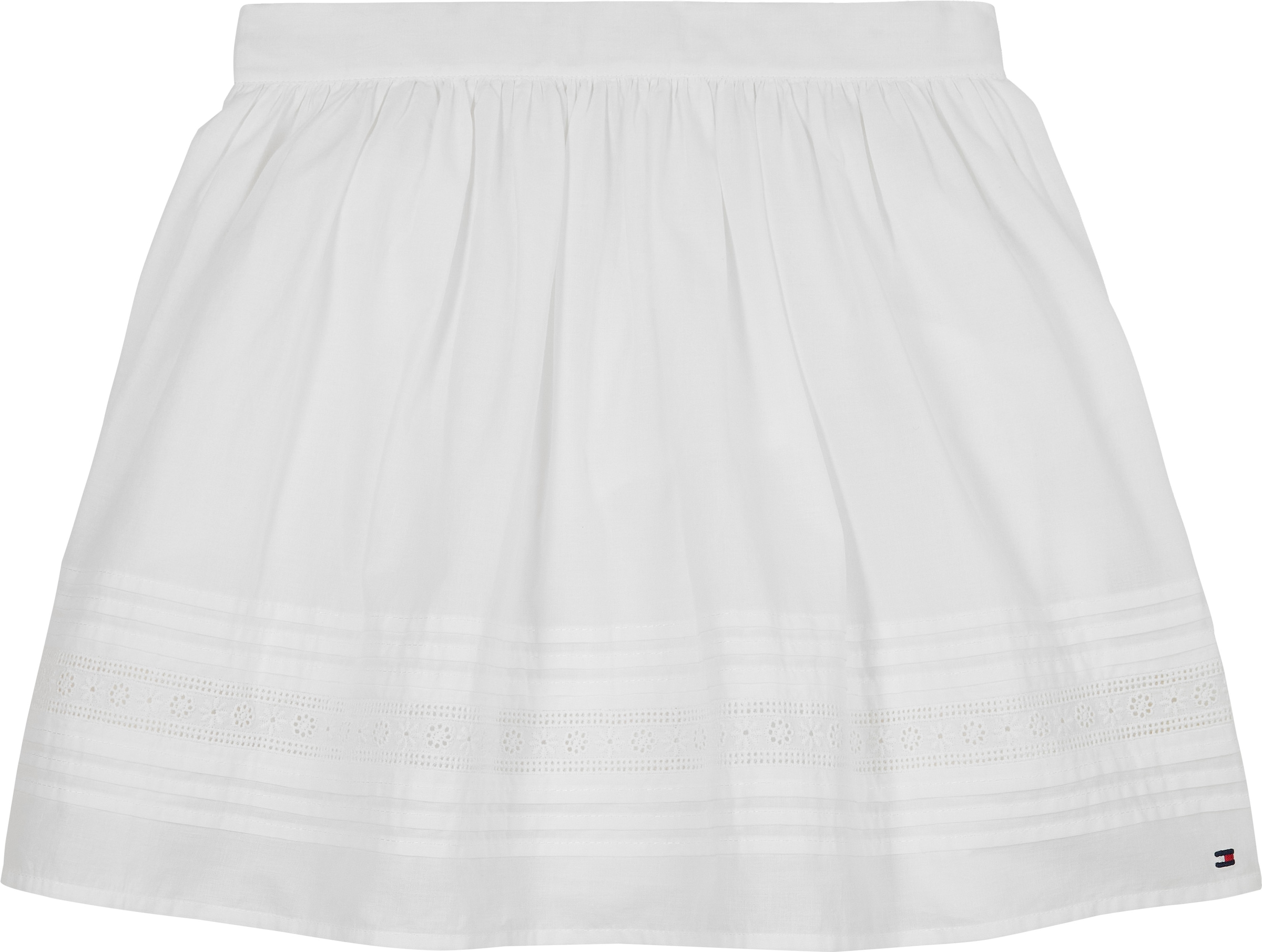 Tommy Hilfiger Webrock »EMBROIDERED TAPE SKIRT«, für Kinder bis 16 Jahre, mit Stickerei