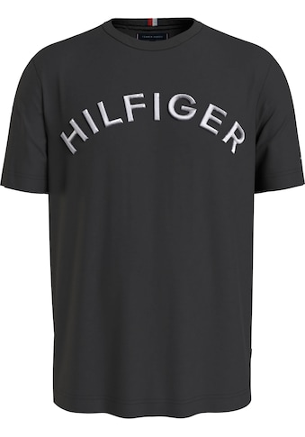 Tommy Hilfiger Rundhalsshirt »HILFIGER ARCHED TEE«, mit 3D-Stickerei auf der Brust kaufen