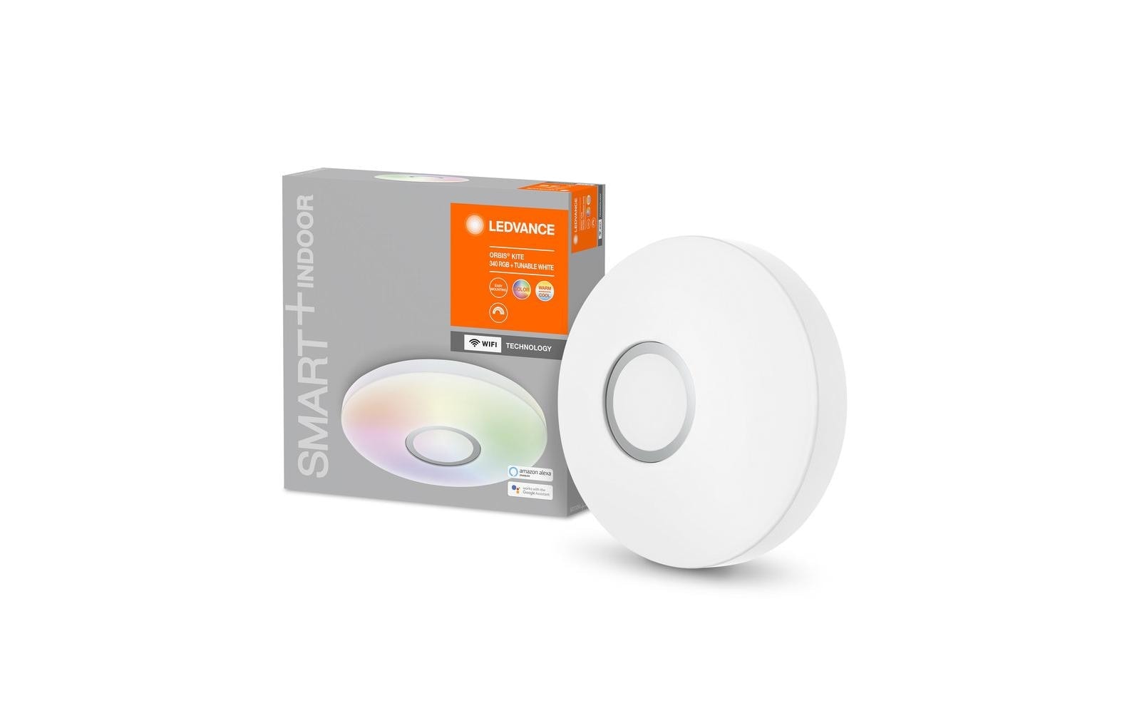 LED Deckenleuchte »SMART+ Orbis Kite, 18 W, Ø 34 cm, Weiss, RGB«, 1 flammig