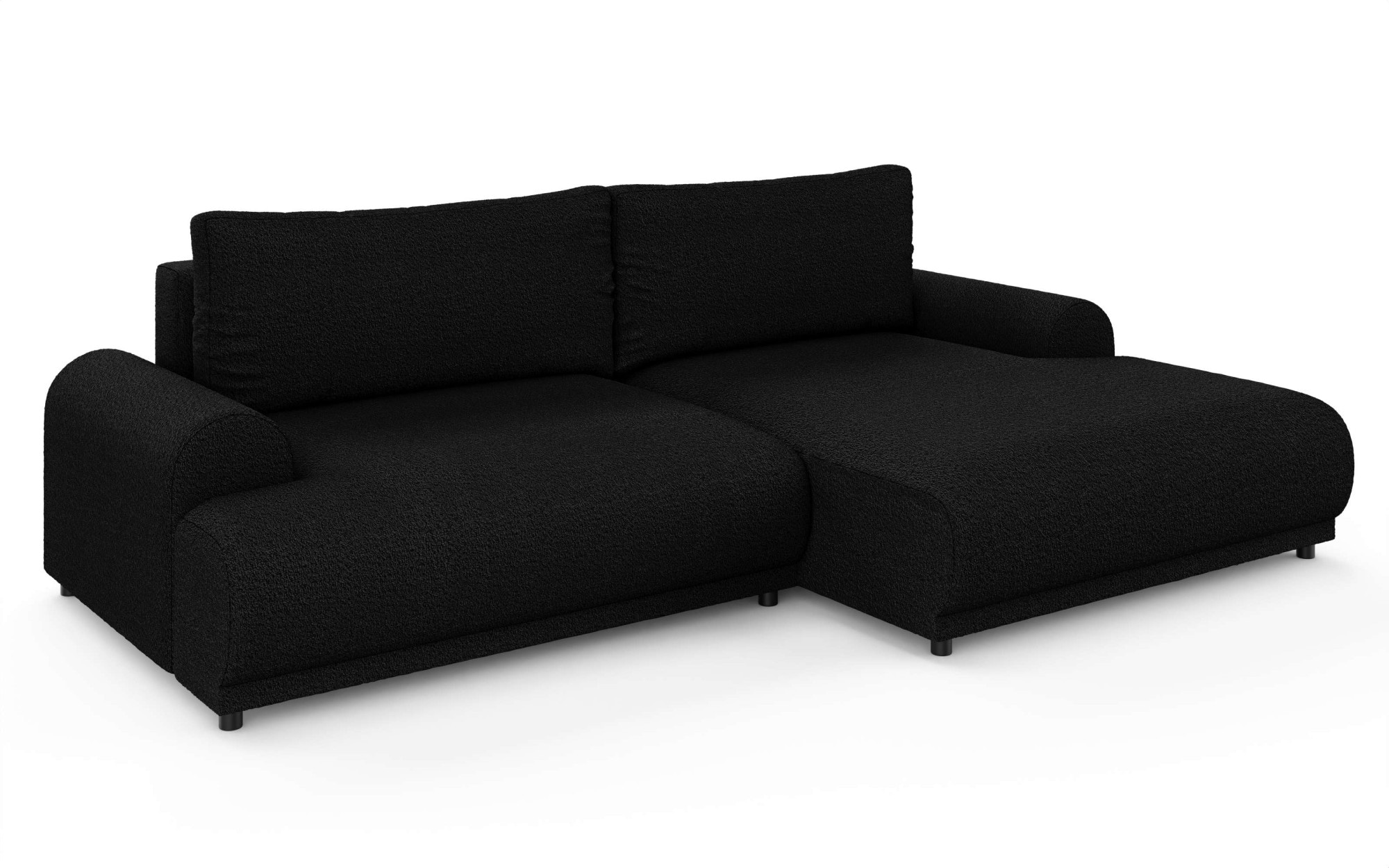 INOSIGN Ecksofa »Marsby, mit Bettfunktion und Bettkasten, Masse: B/H/T 242/65/145 cm«, L-Form mit Wellenunterfederung, Recamiere links oder rechts bestellbar