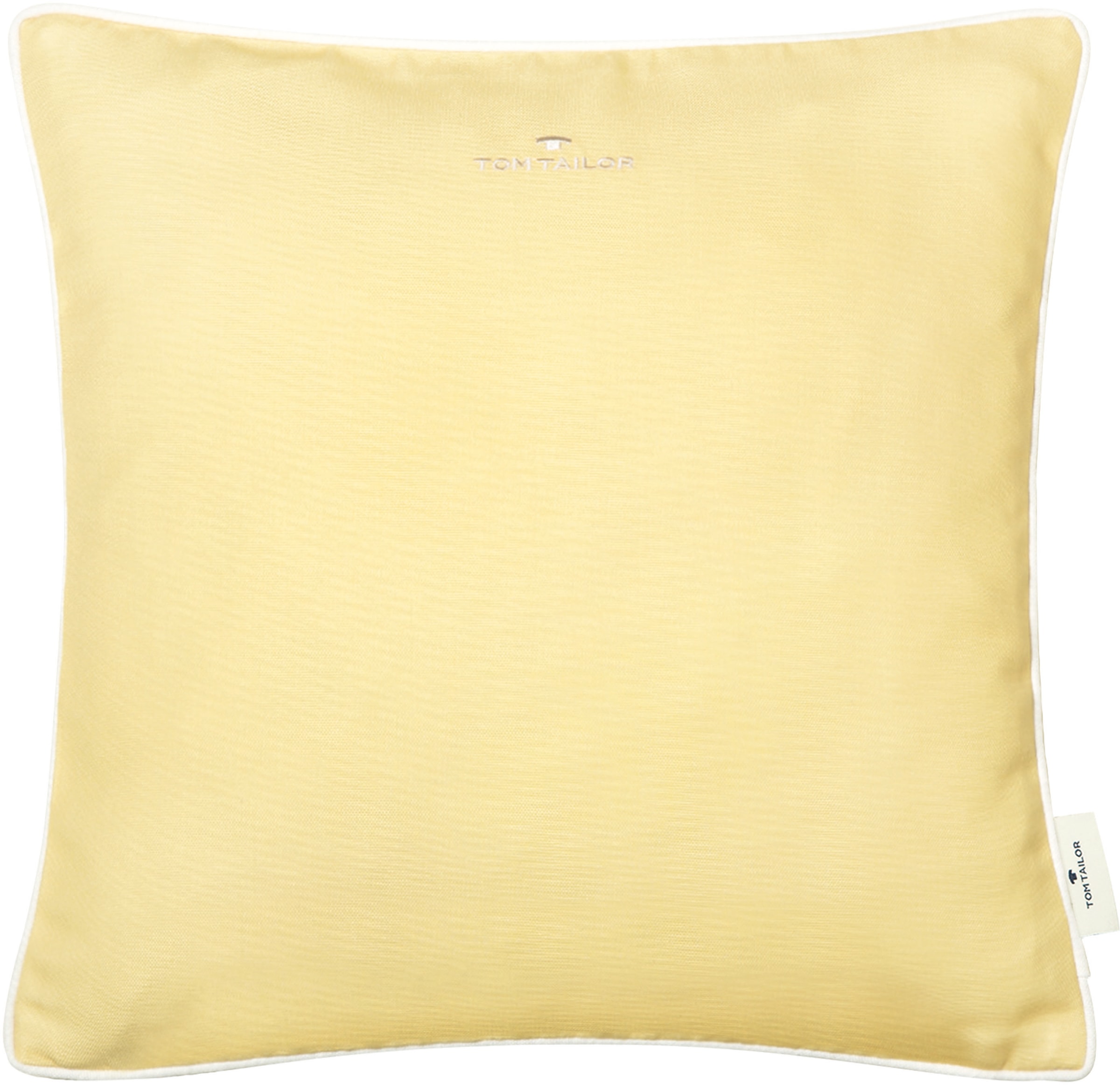 TOM TAILOR HOME Dekokissen »Dove Signature«, mit Paspel, Kissenhülle ohne Füllung, 1 Stück