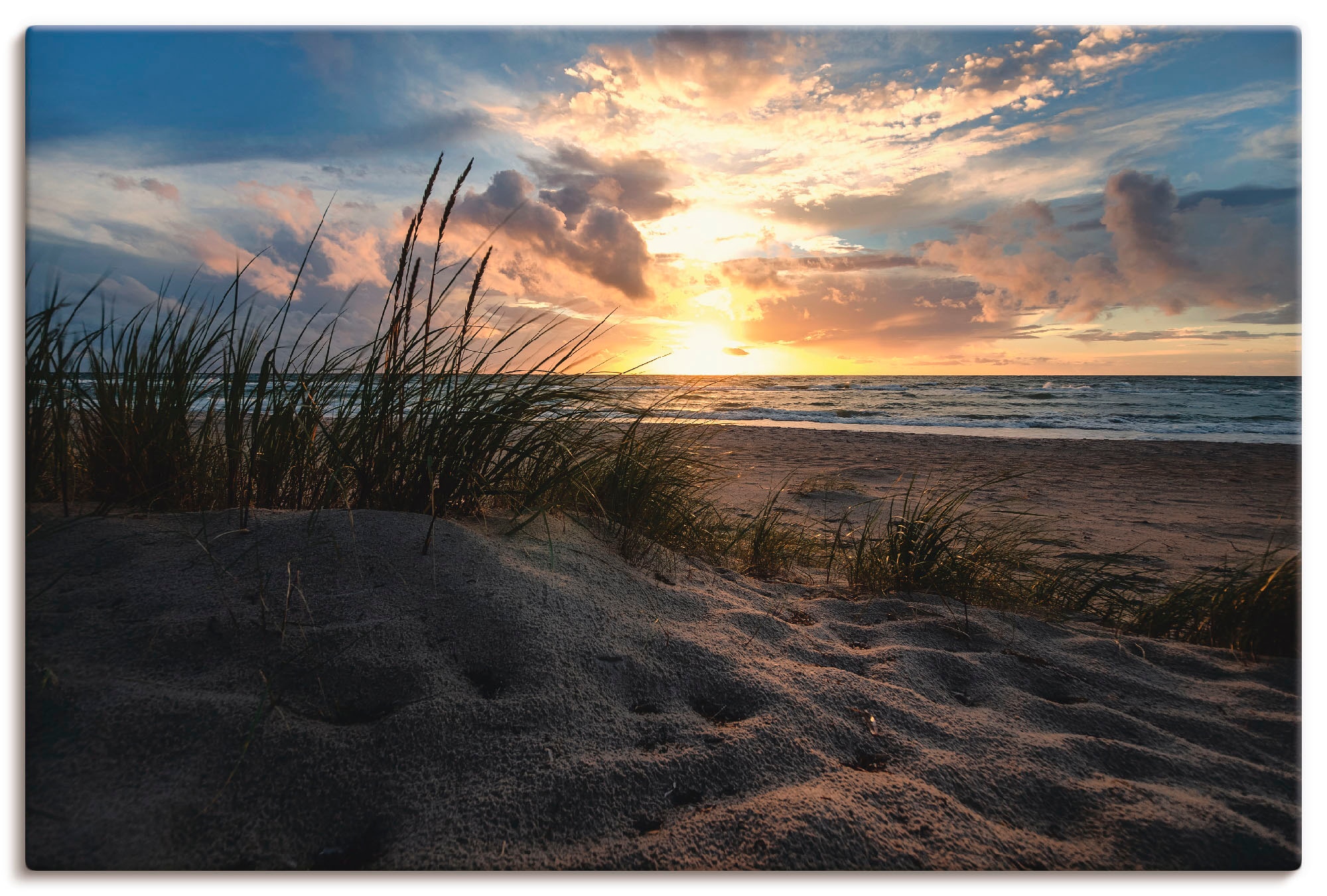 Artland Wandbild »Sonnenuntergang an der Ostsee«, Strand, (1 St.), als  Alubild, Leinwandbild, Wandaufkleber oder Poster in versch. Grössen online  bestellen | Jelmoli-Versand