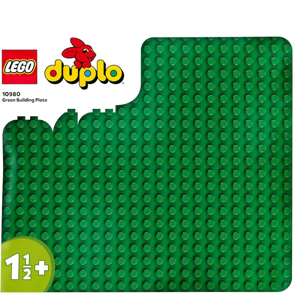 LEGO® Konstruktionsspielsteine »Bauplatte in Grün (10980), LEGO® DUPLO Classic«, (1 St.)