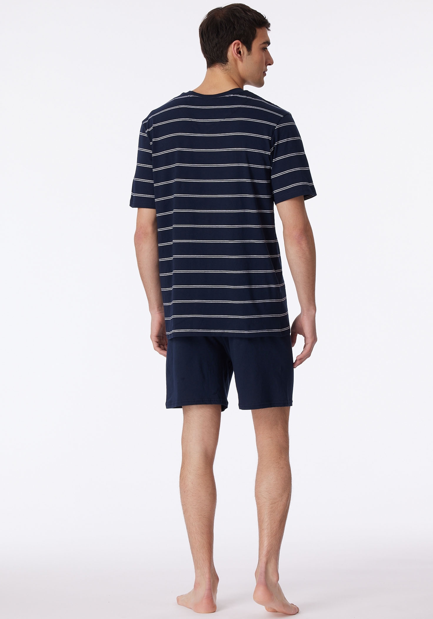 Schiesser Shorty »"Dark Sapphire"«, (2 tlg.), mit schönem Streifendesign