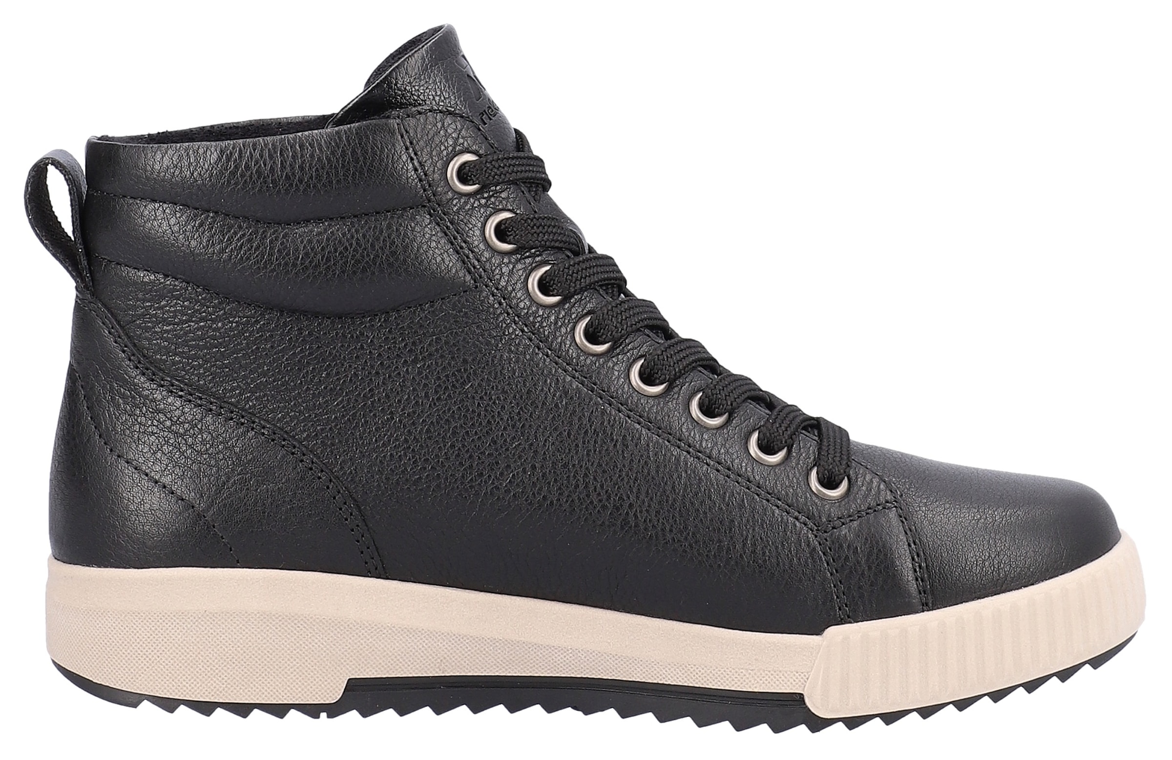 RIEKER Sport Schnürboots, Stiefelette, High Top Sneaker, Freizeitboots mit Reissverschluss