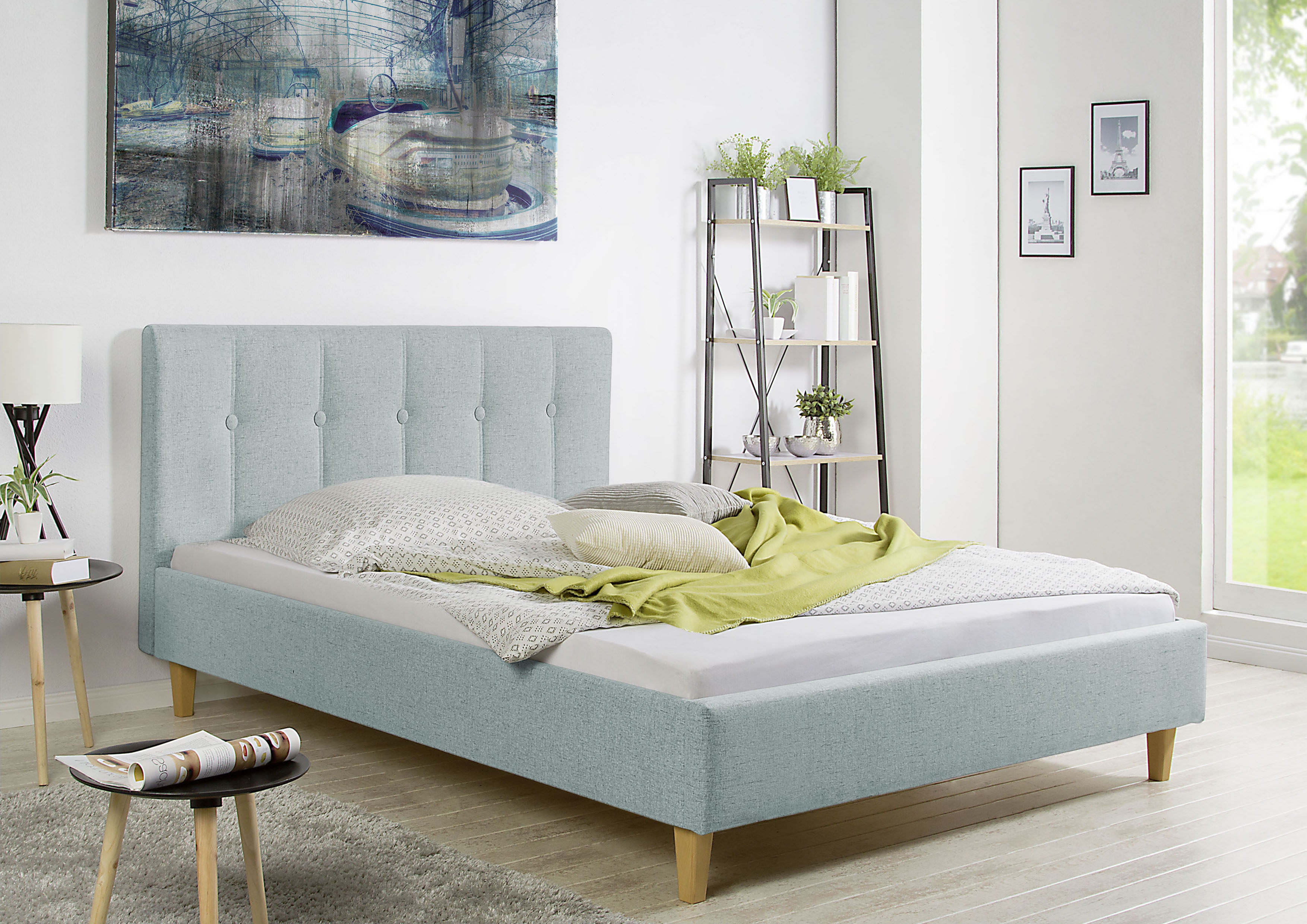 Maintal Polsterbett "Leesburg" Bettseiten zerlegt, ohne Bettkasten