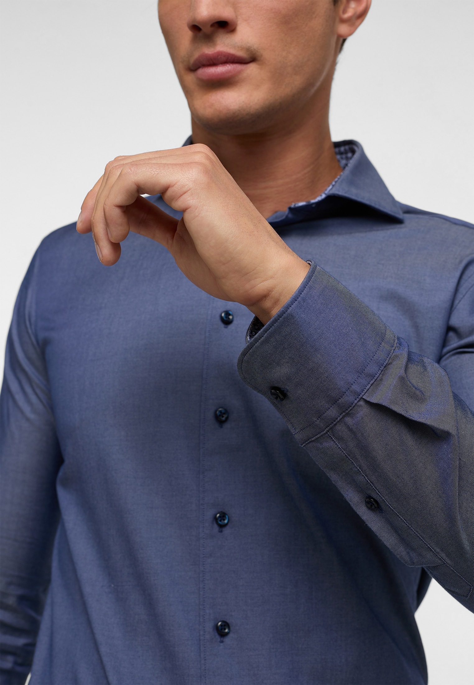 Eterna Langarmhemd »SLIM FIT«, EASY IRON (bügelleicht)