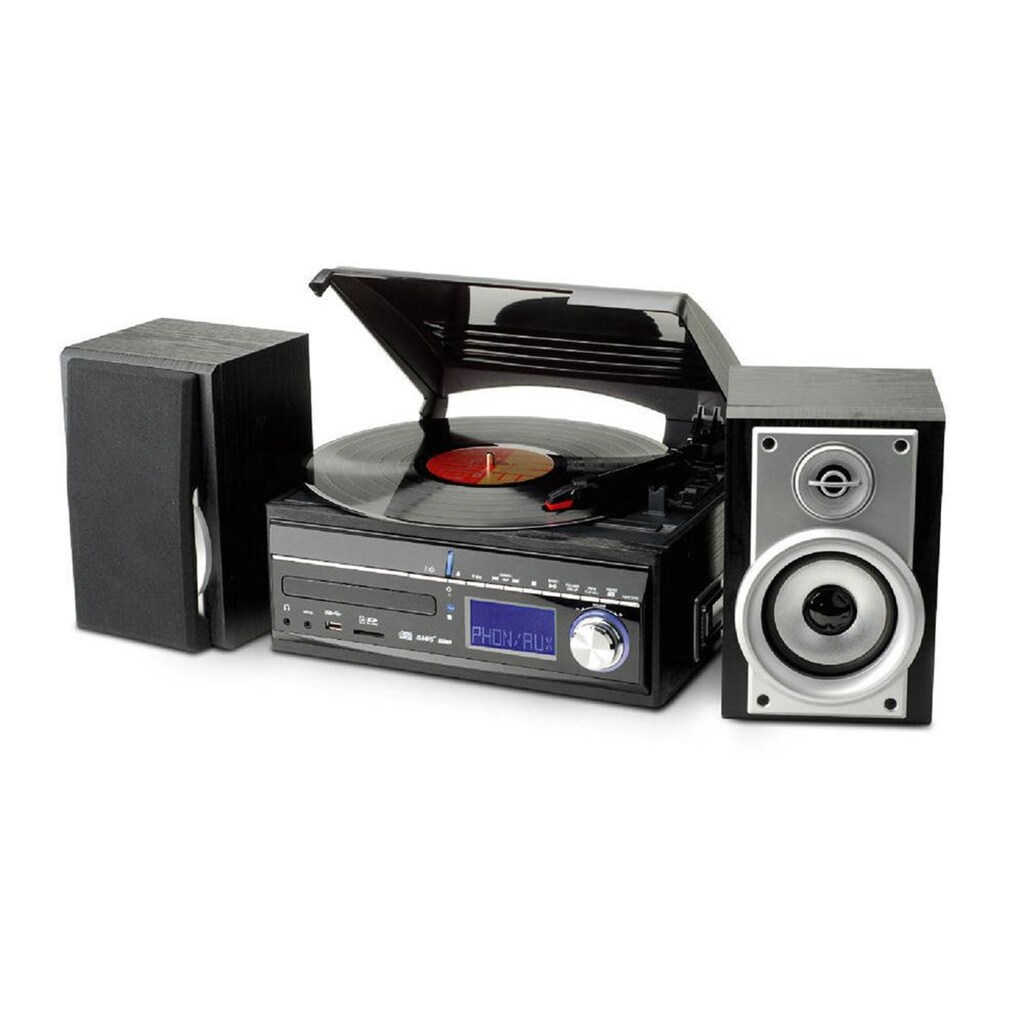 Soundmaster Stereoanlage »MCD1700 Schwarz«, (CD FM-Tuner)