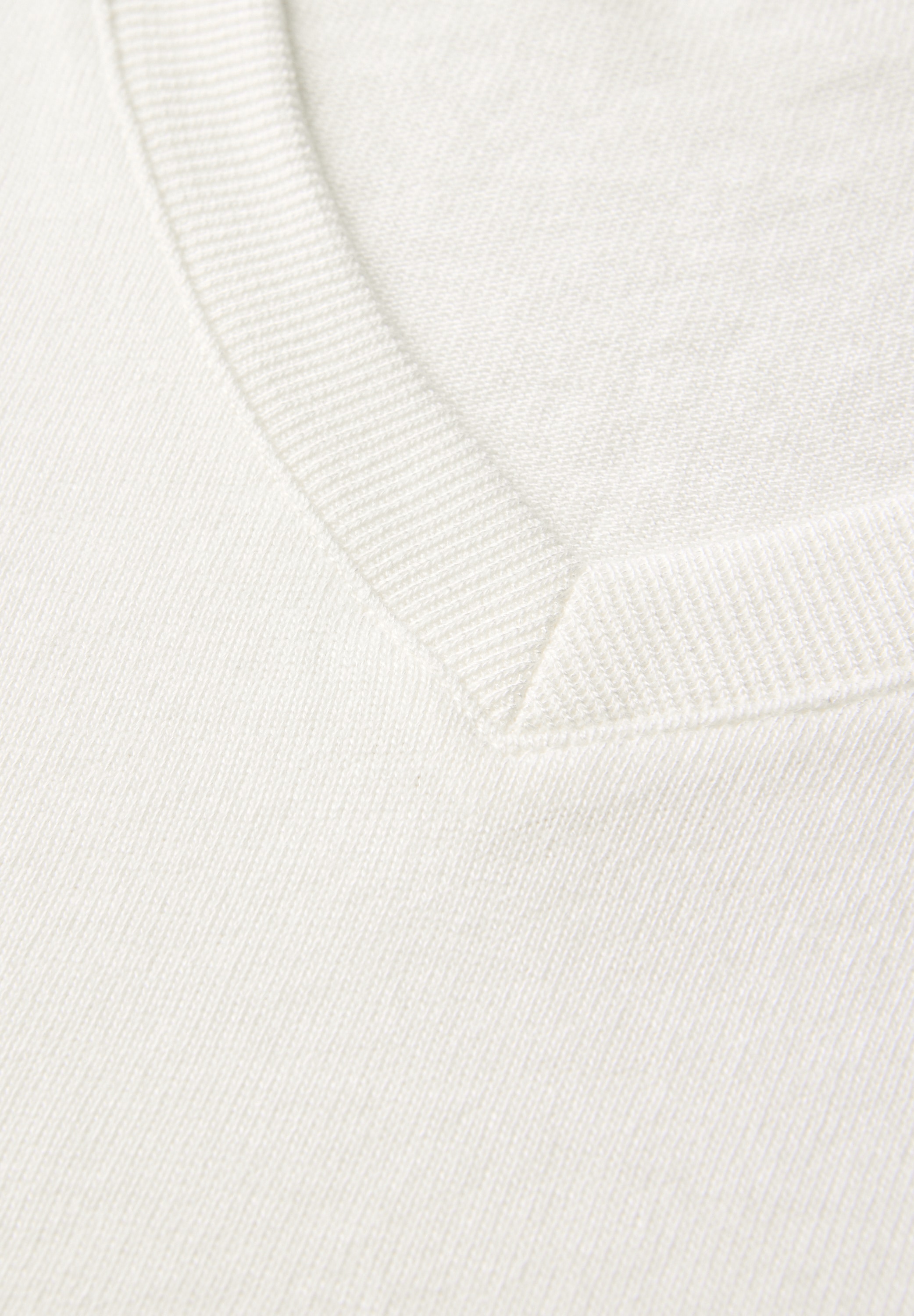 STREET ONE T-Shirt, mit V-Ausschnitt und im Strick-Look
