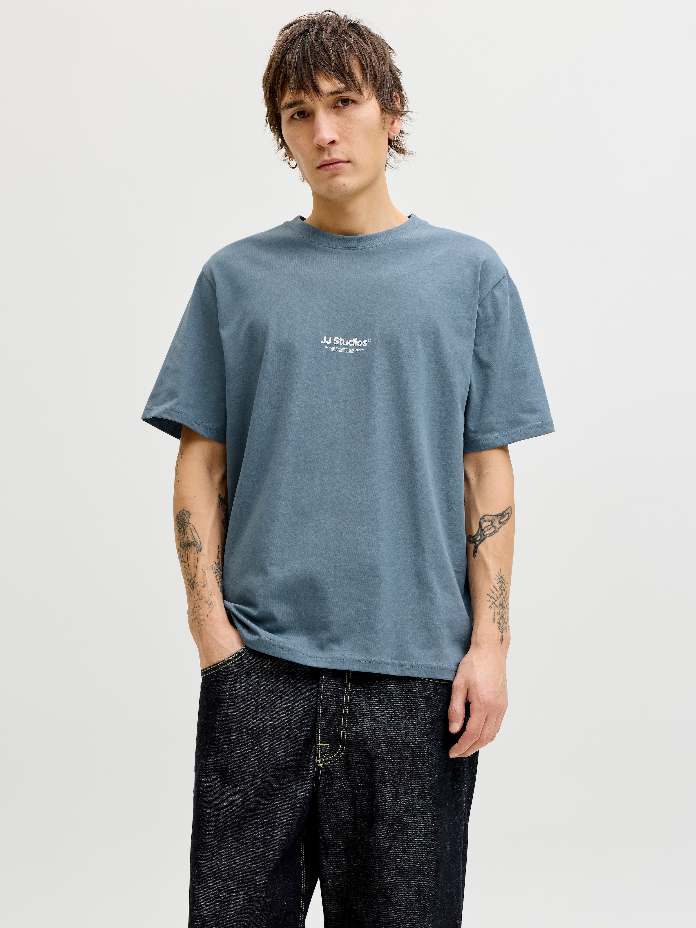 Jack & Jones T-Shirt "JJESOHO TEE SS CREW NECK NOOS" Baumwolle, relaxed fit