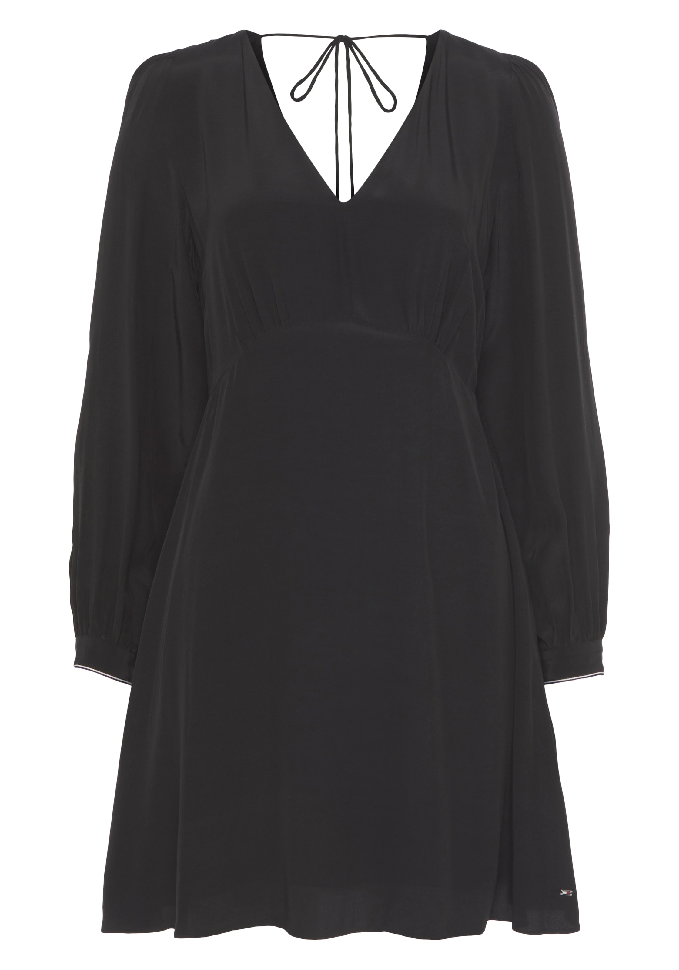 Tommy Hilfiger Blusenkleid »FLUID SOLID SHORT V-NECK DRESS«, mit  V-Ausschnitt vorne und hinten online bestellen | Jelmoli-Versand