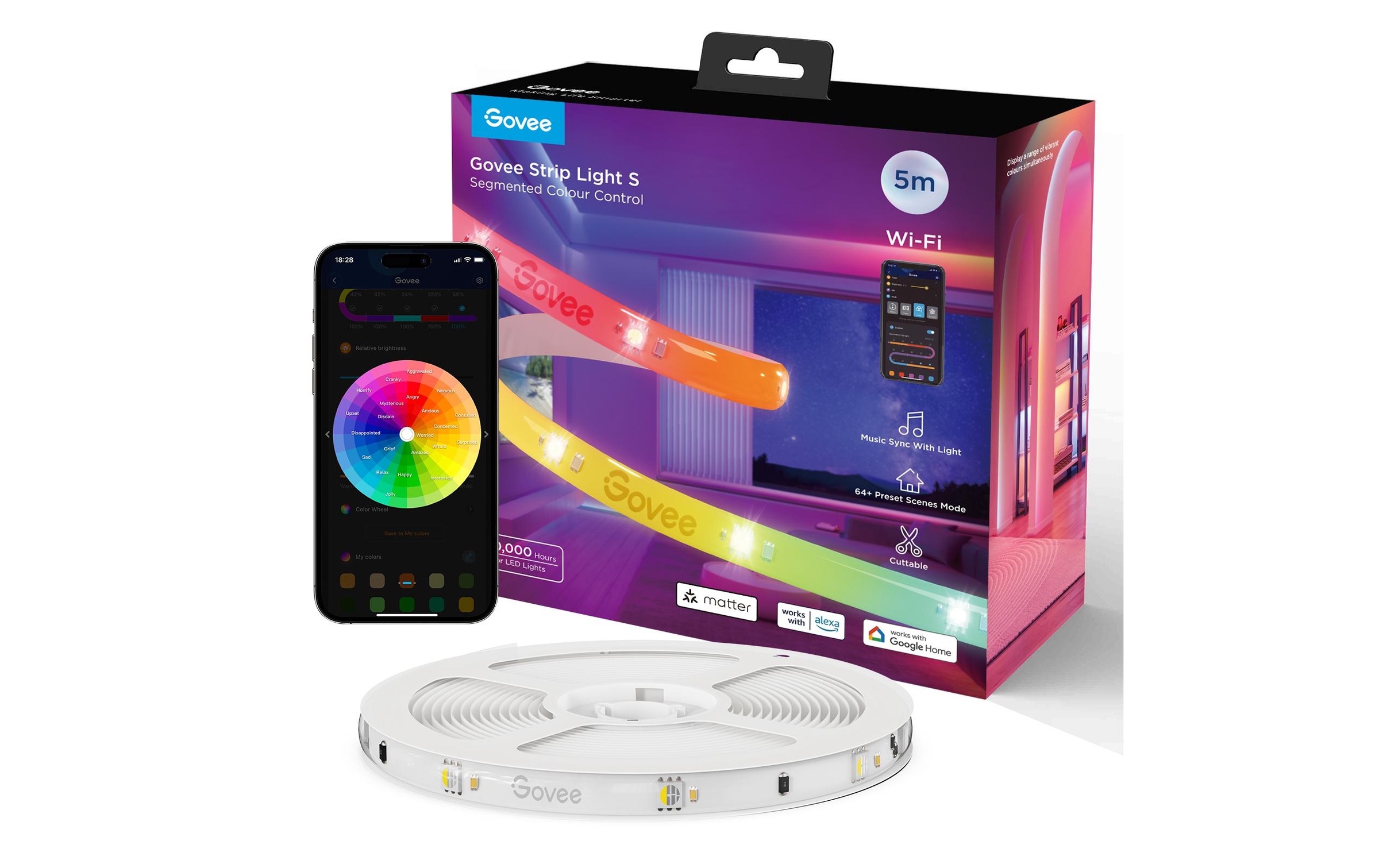 Govee LED Lichtleiste »Govee Light S, Wi-Fi / Bluetooth / Matter«