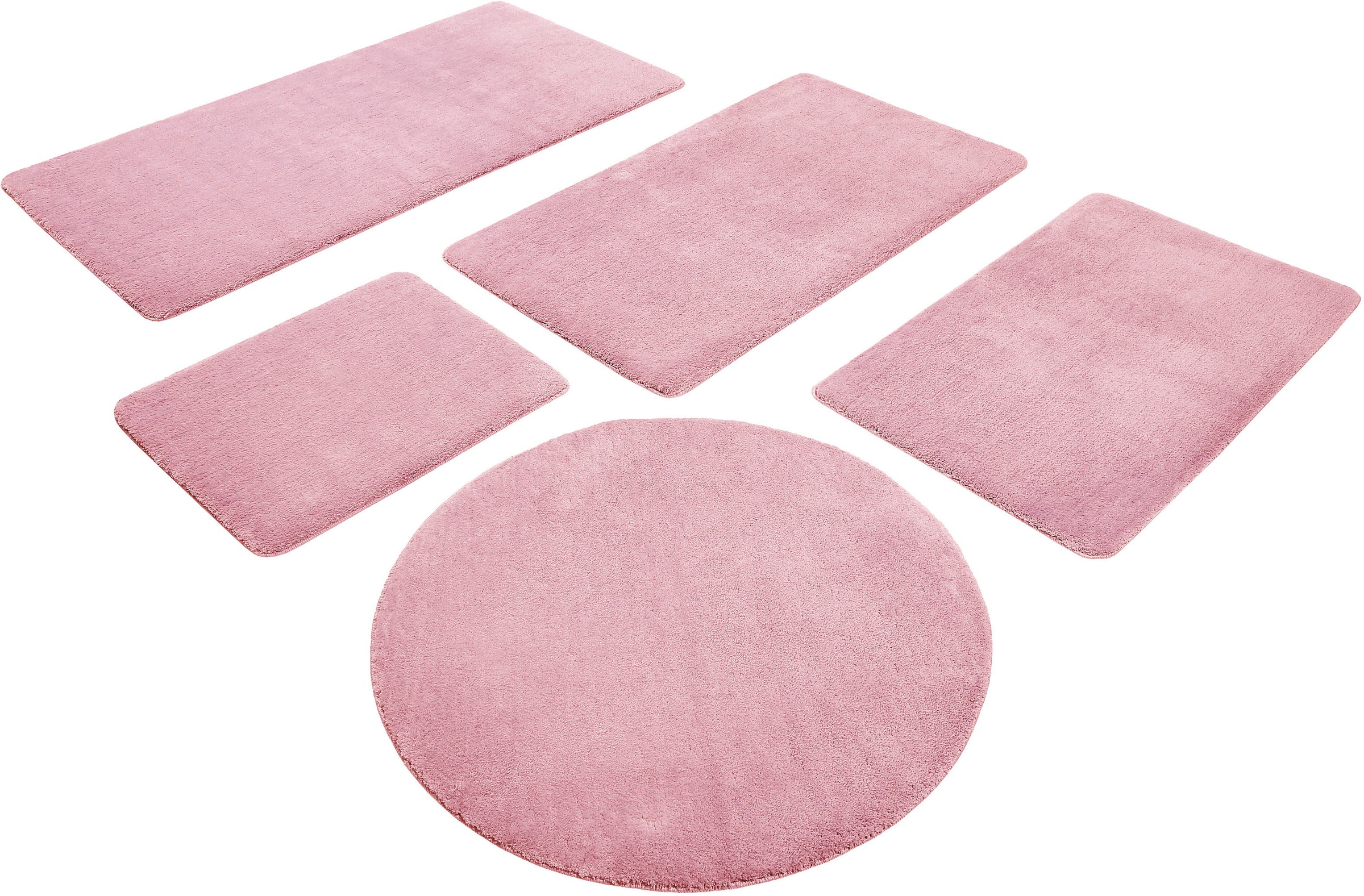 Wecon home Basics Badematte »Joris«, rutschhemmend beschichtet, strapazierfähig, waschbar, viele Grössen, Badezimmerteppich, uni