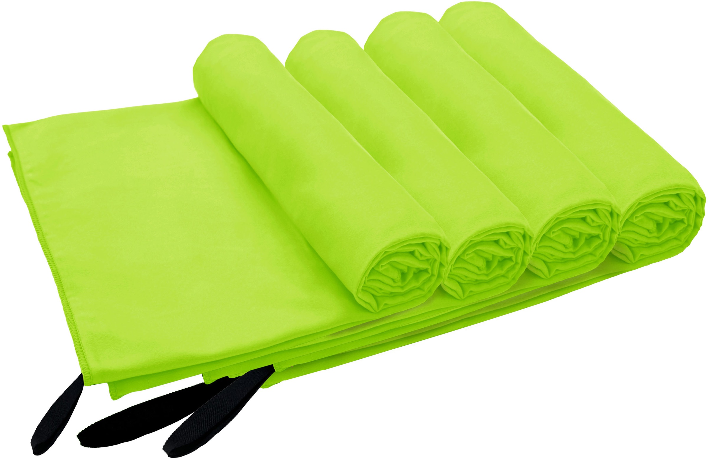 my home Handtücher »Xavi, 4 Teile, ideal als Sporthandtuch, Reisehandtuch, Strandtuch«, (Set, 4 St., 4x), diverse Grössen, sehr leicht, kompakt, schnelltrocknend, Mikrofaser