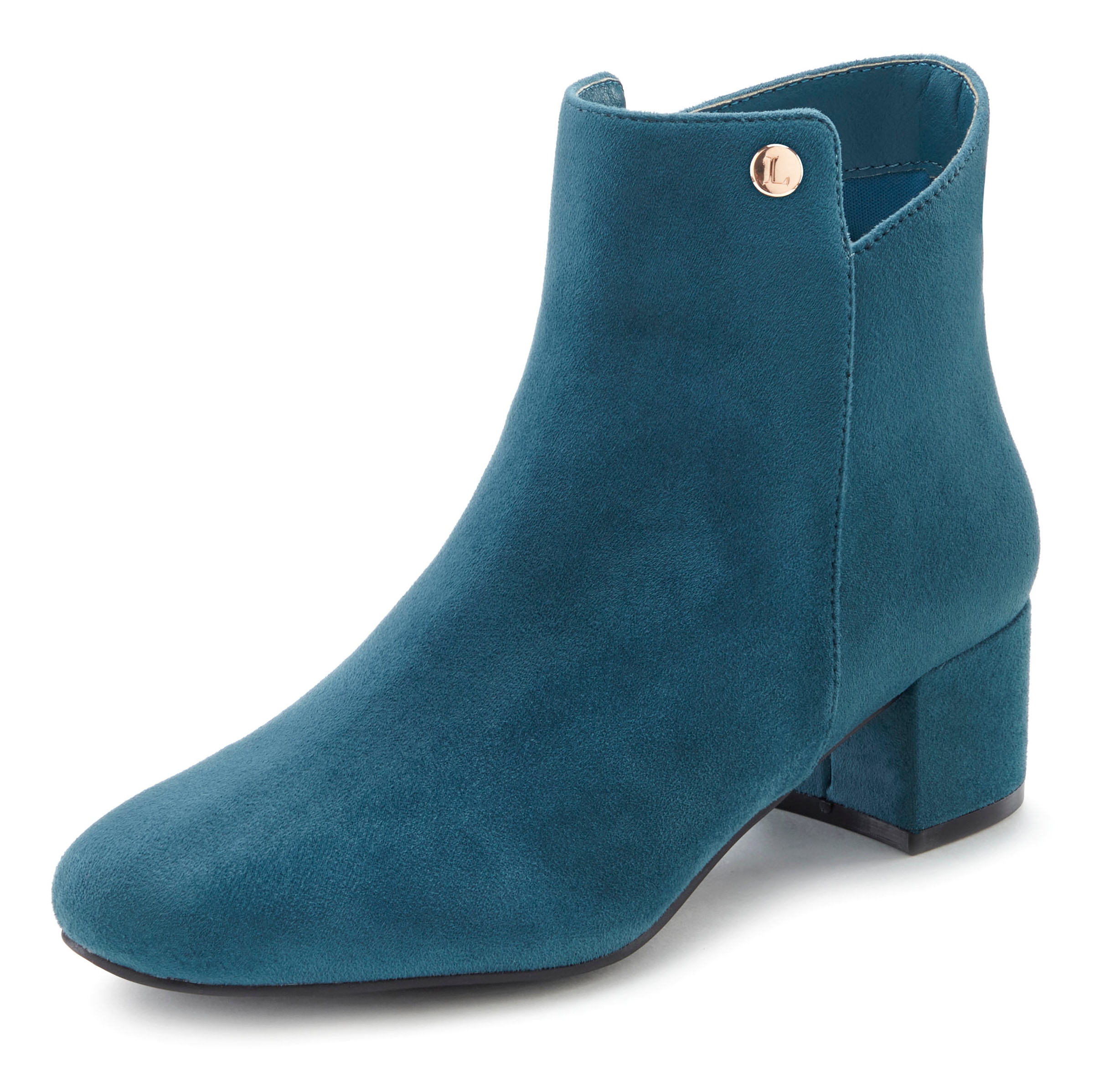 LASCANA Stiefelette, mit bequemen Blockabsatz, Ankle Boots, Stiefel VEGAN