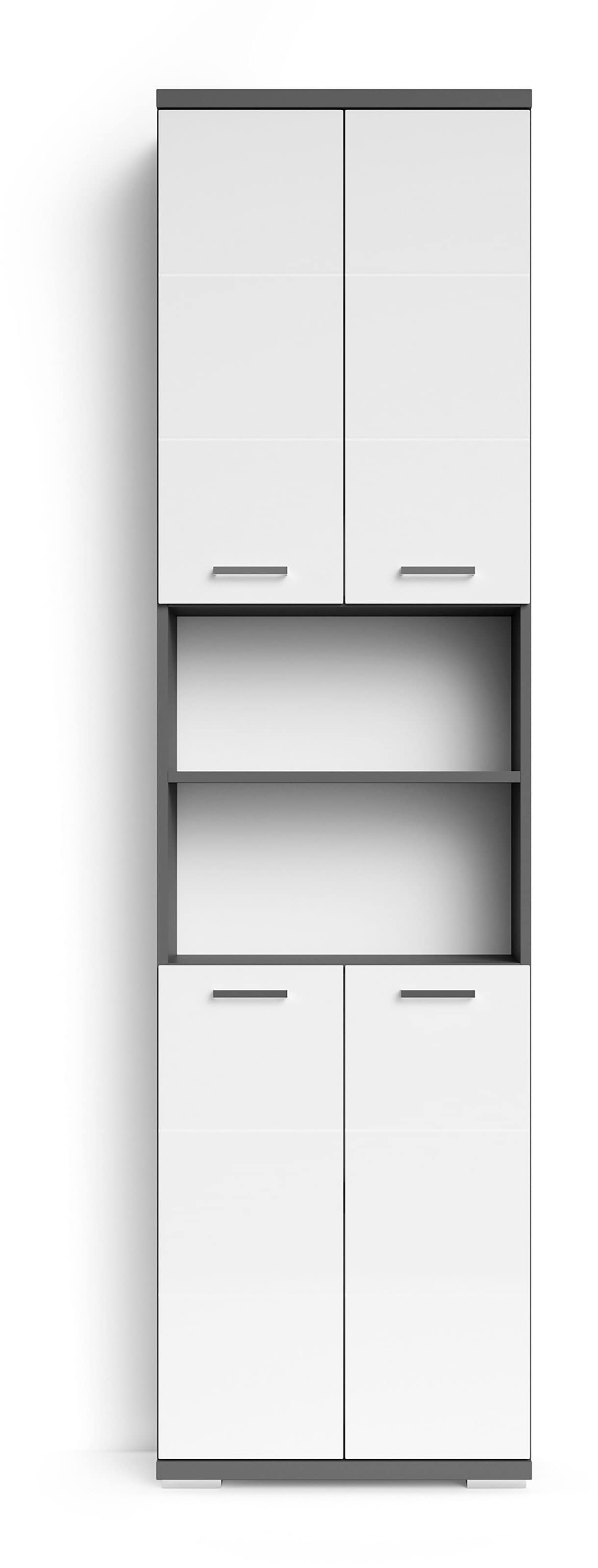 byLIVING Hochschrank »Nebraska«, Breite 50 cm, Badezimmerschrank mit Metallgriffen, viel Stauraum