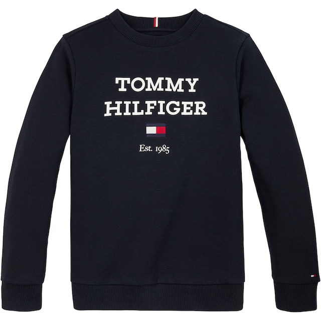 ✵ Tommy Hilfiger Sweatshirt »TH LOGO SWEATSHIRT«, mit grossem Logo günstig  ordern | Jelmoli-Versand