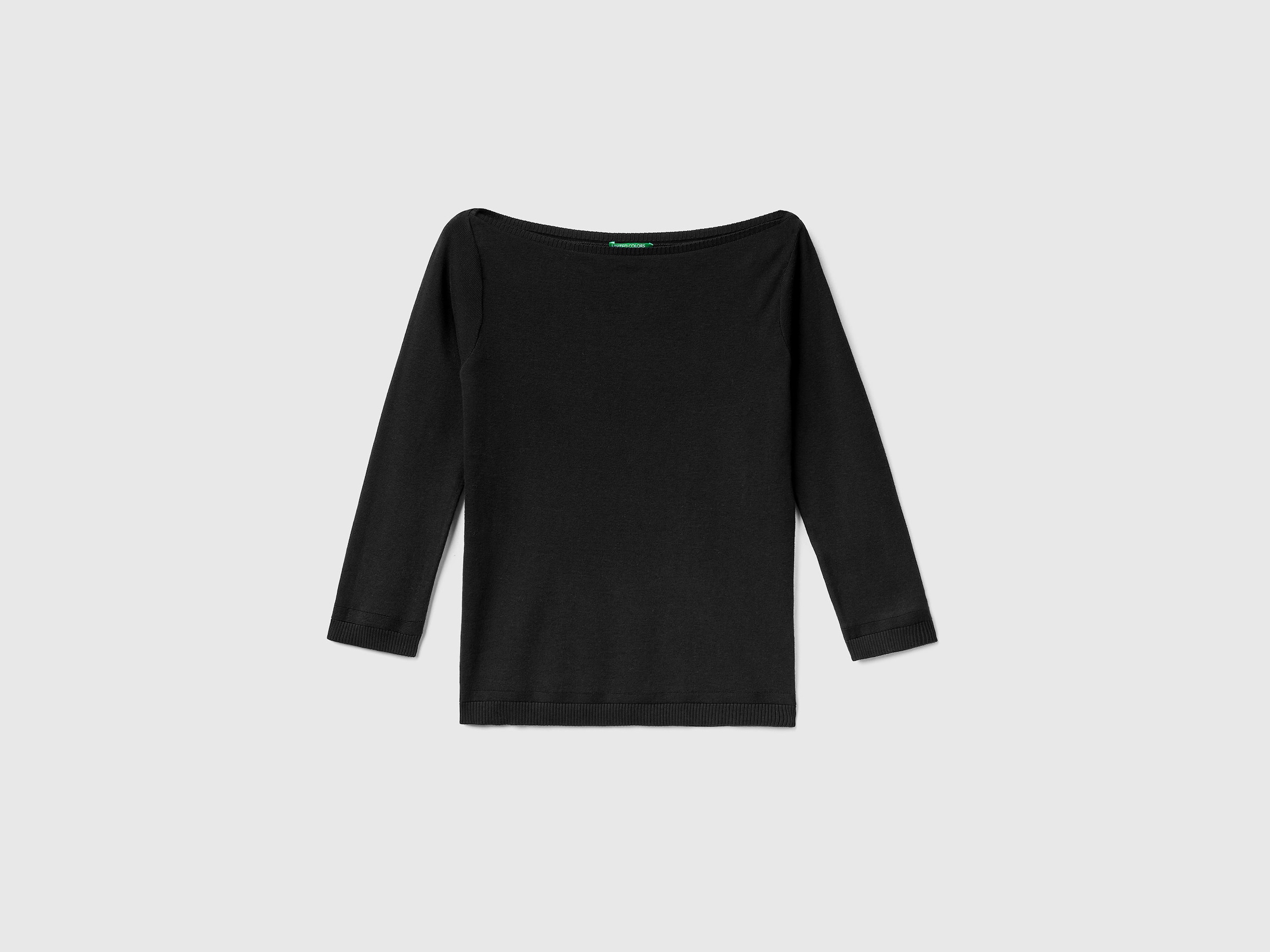 United Colors of Benetton Strickpullover, mit U-Boot-Ausschnitt