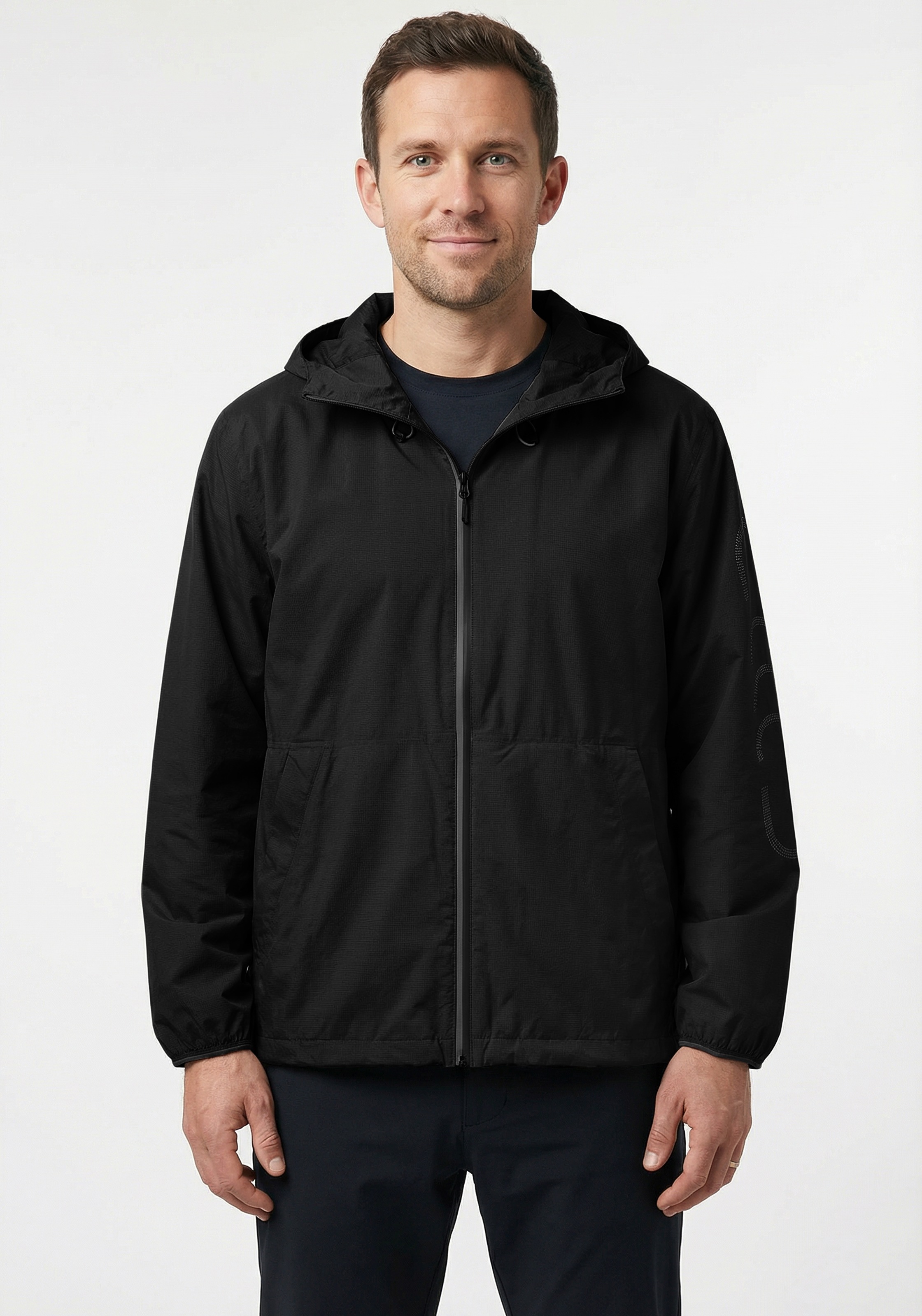 Cmp Nero Regenjacke Mit Reflektierendem Gewebe, Aus Polyamid