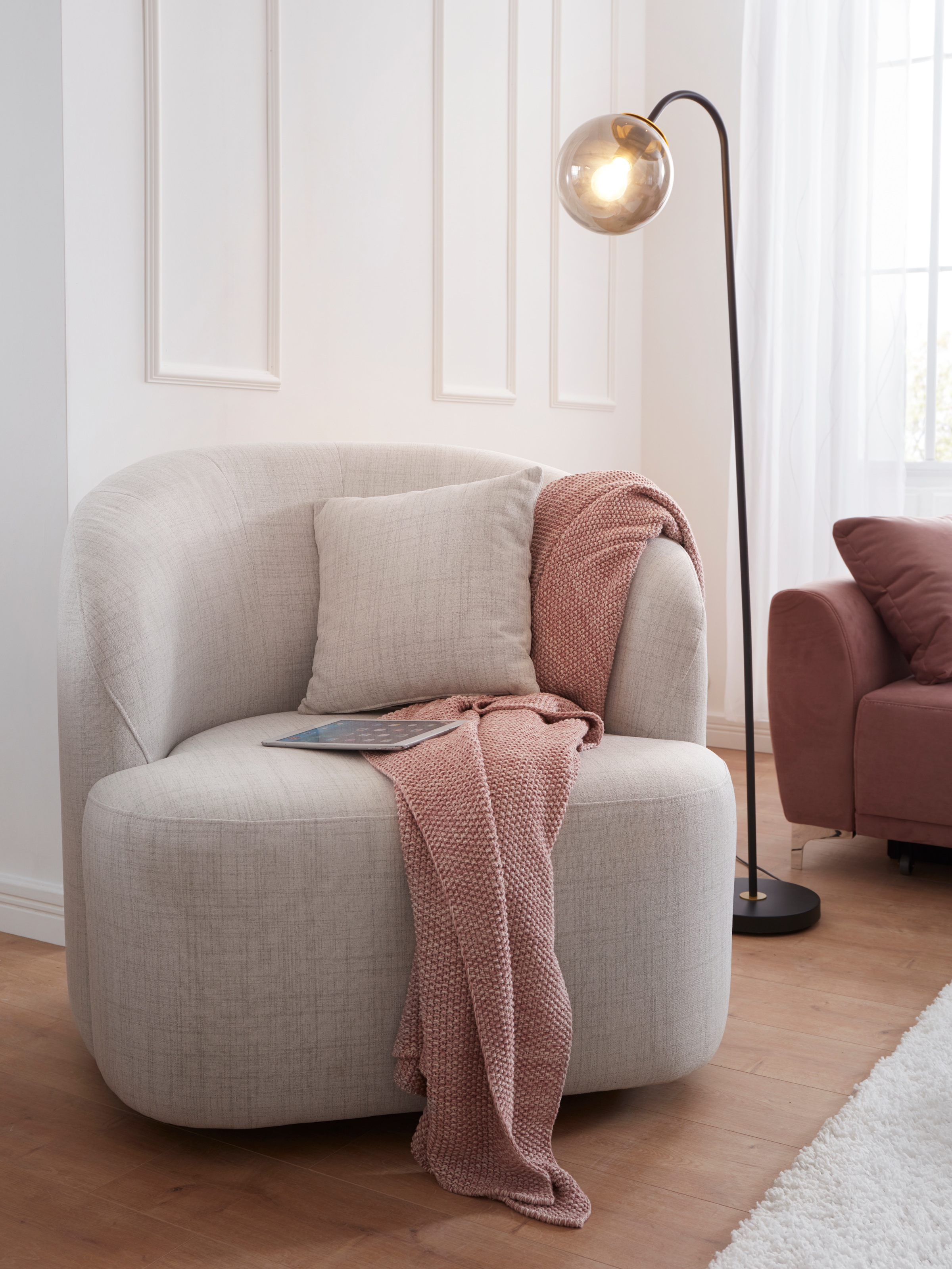 SCHÖNER WOHNEN-Kollektion Wohndecke »Melange«, Strickdecke mit Melange-Effekt, Kuscheldecke