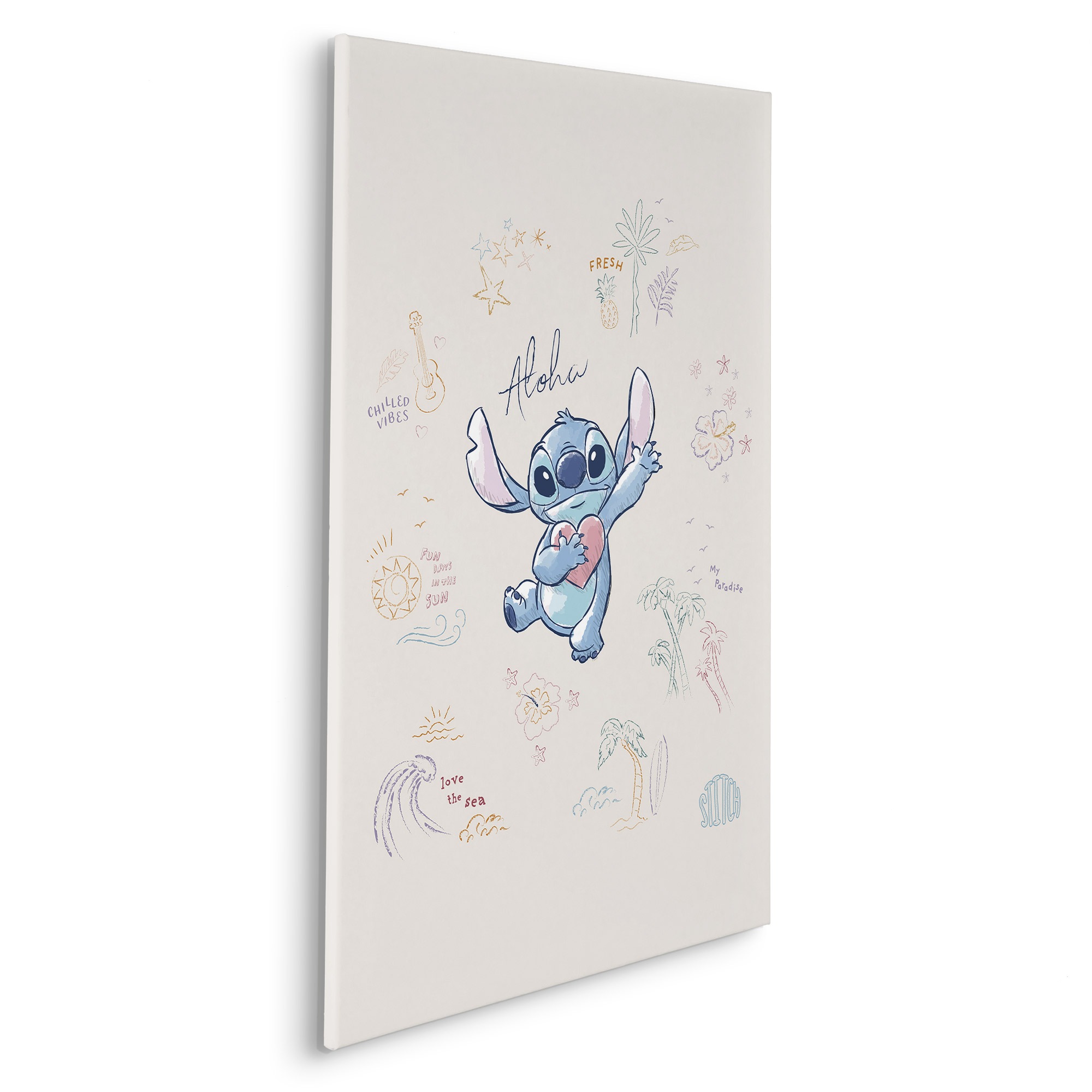Komar Leinwandbild »Disney Lilo and Stitch In the Sun«, Disney, (1 St.), 60 x 90 cm (Breite x Höhe) - Kinderzimmer, Dekoration