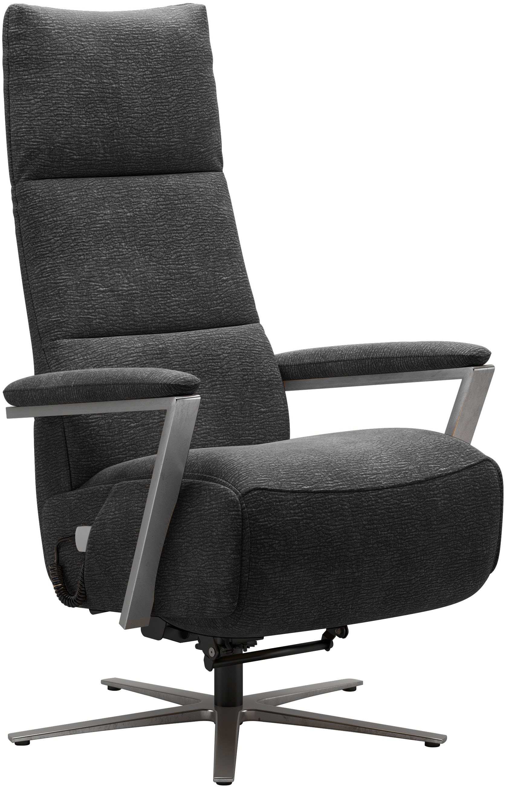 sit&more TV-Sessel "Vario Comfort, inkl. Kopfteilverstellung & 360 Drehfunktion" mit Herz-Waage-Funktion & 3 Motoren, Höhe der Armlehnen 60cm