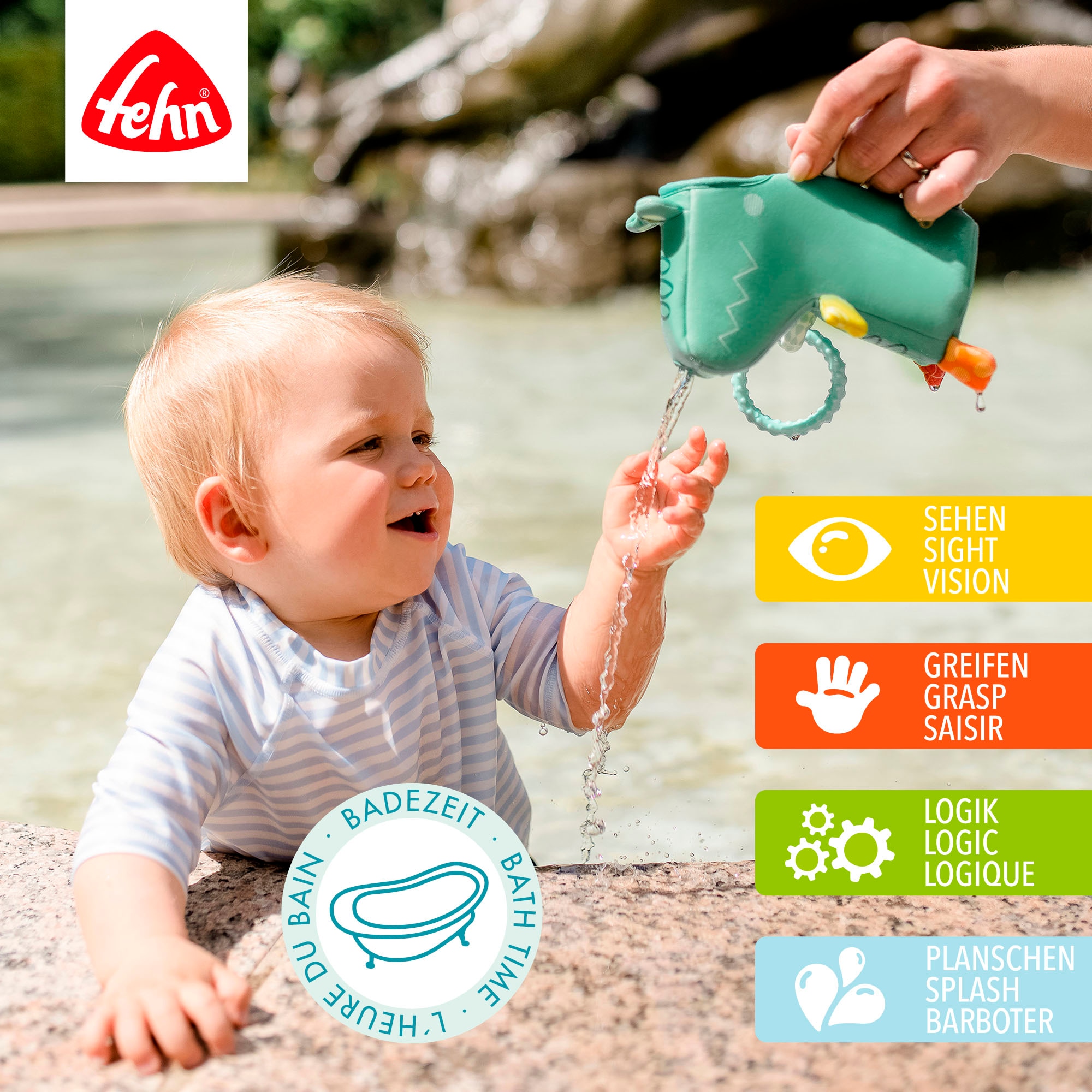 Fehn Badespielzeug »Plansch & Play, Giess-Krokodil«