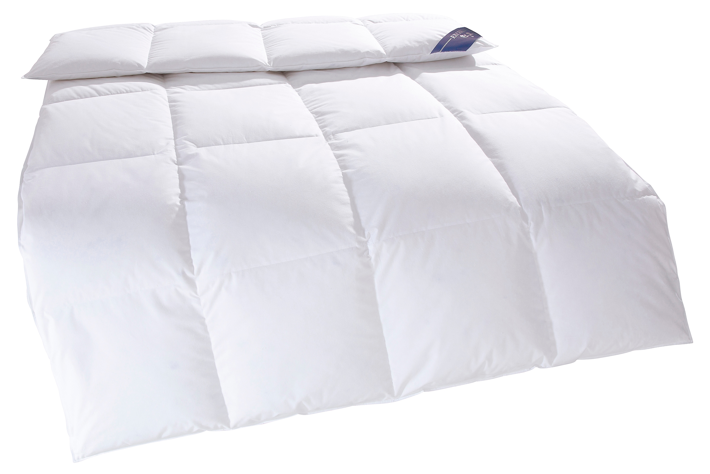Excellent Daunenbettdecke »VENEDIG, Bettdecken für Sommer und Winter, Decke«, warm, Füllung 90% Daunen, 10% Federn, Bezug 100% Baumwolle, (1 St.), Bettdecke 135x200 cm, 155x220cm und weitere Grössen, Made in Germany