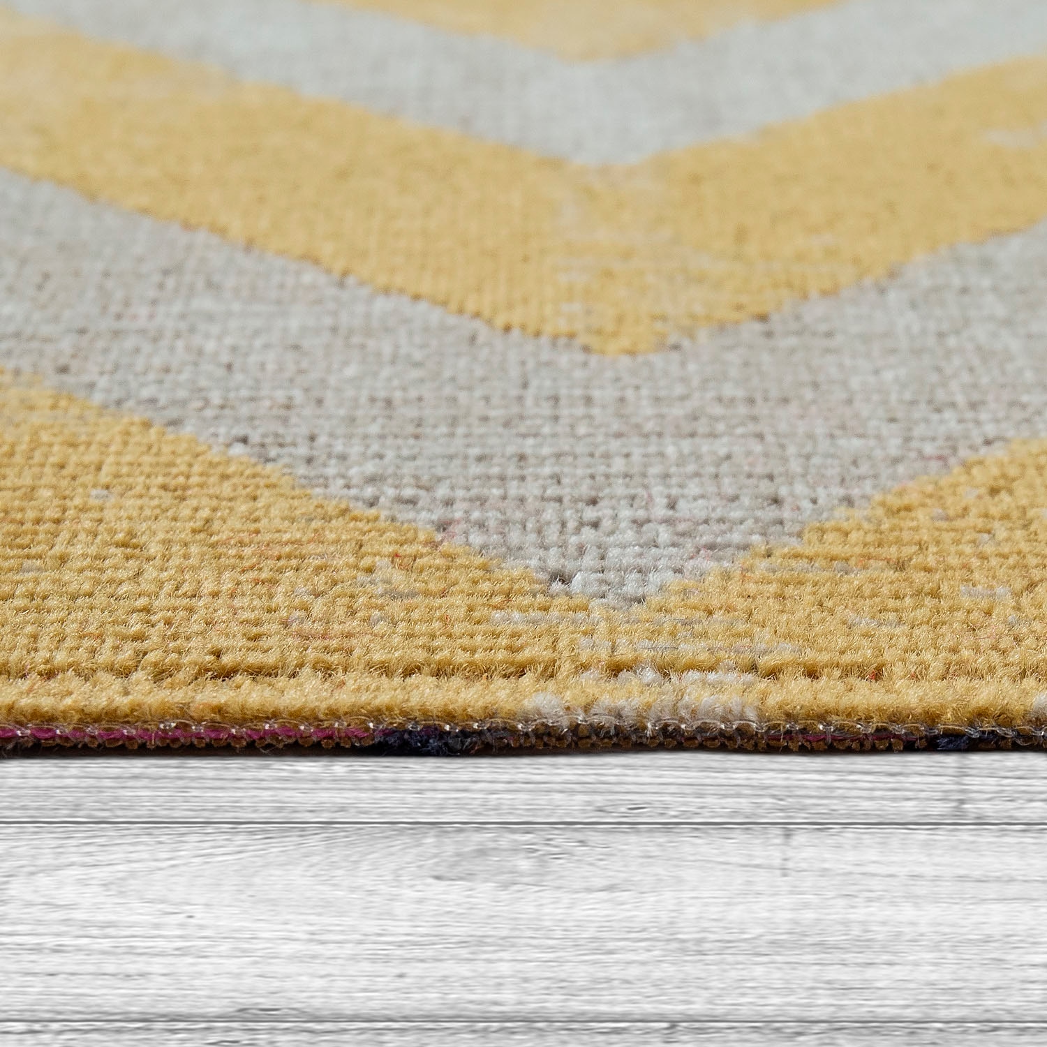 Paco Home Teppich »Poco 821«, rund, 6 mm Höhe, Kurzflor, Rauten-Design, In- und Outdoor geeignet
